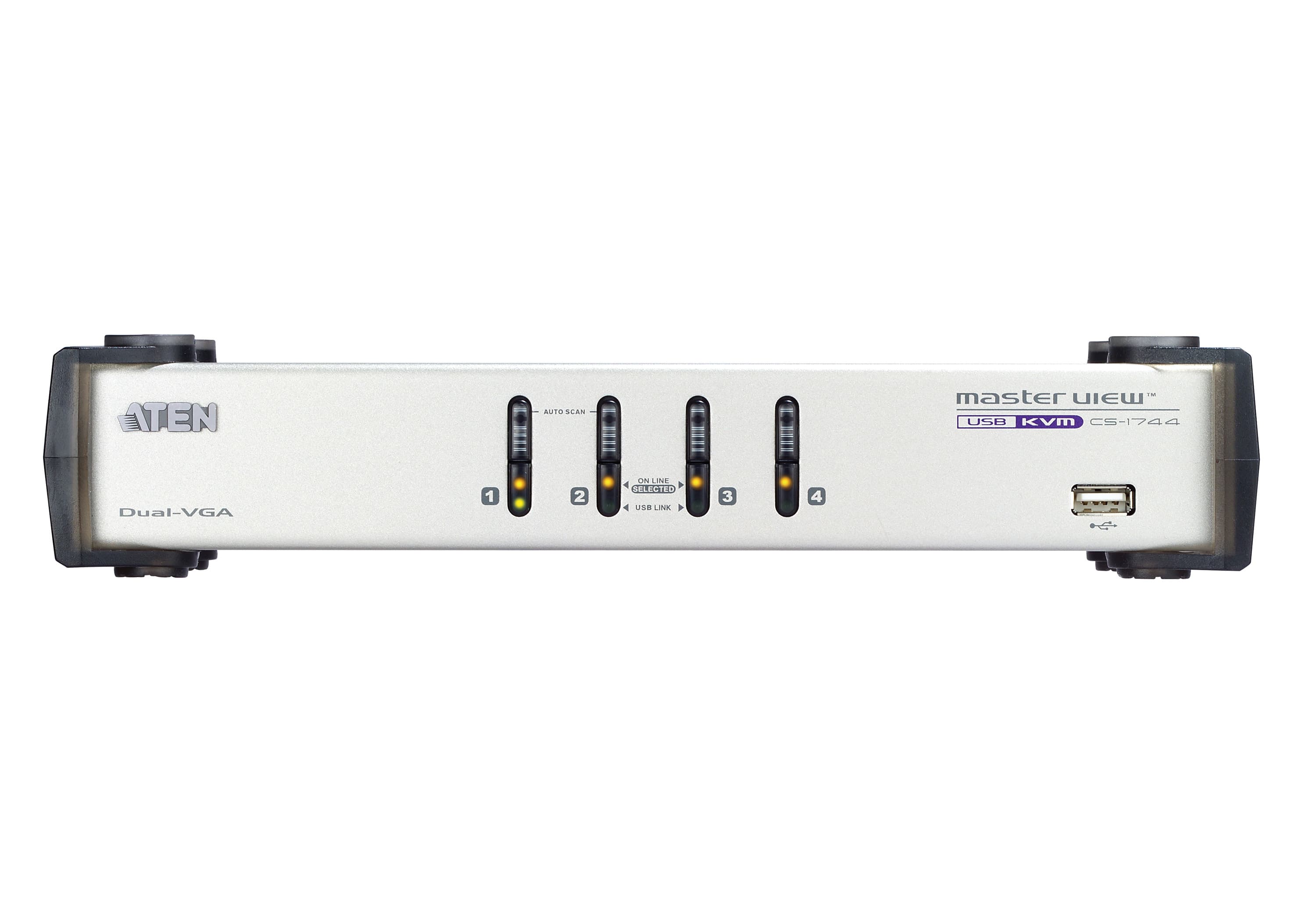 4-Port USB VGA Dual Display/Audio KVMP™ Switch — view 2