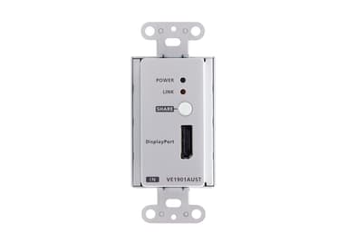 DisplayPort HDBaseT-Lite Transmitter with US Wall Plate / PoH