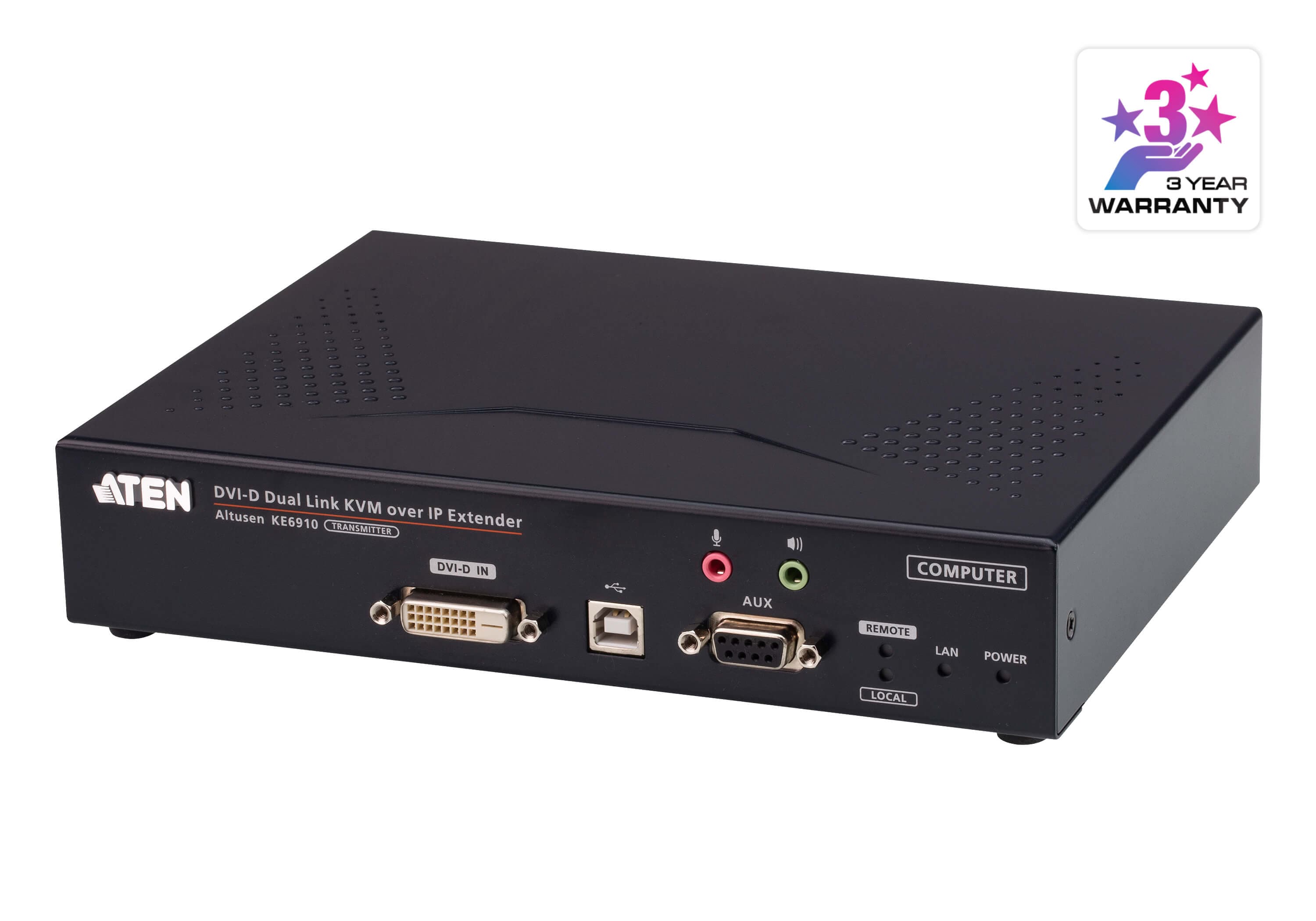 2K DVI-D Dual Link KVM over IP Transmitter — изглед 3