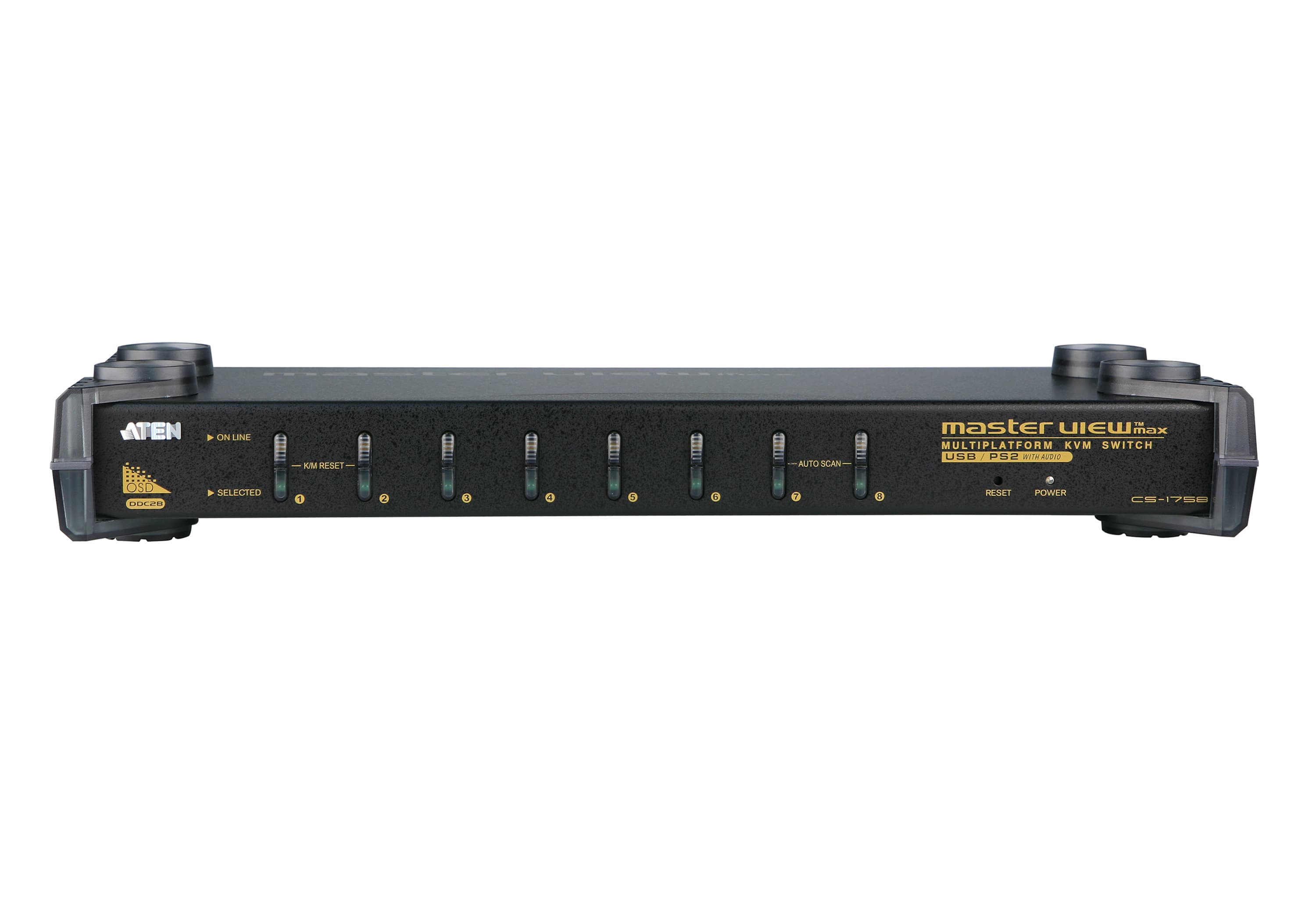 8-Port PS/2-USB VGA/Audio KVM Switch — изглед 2