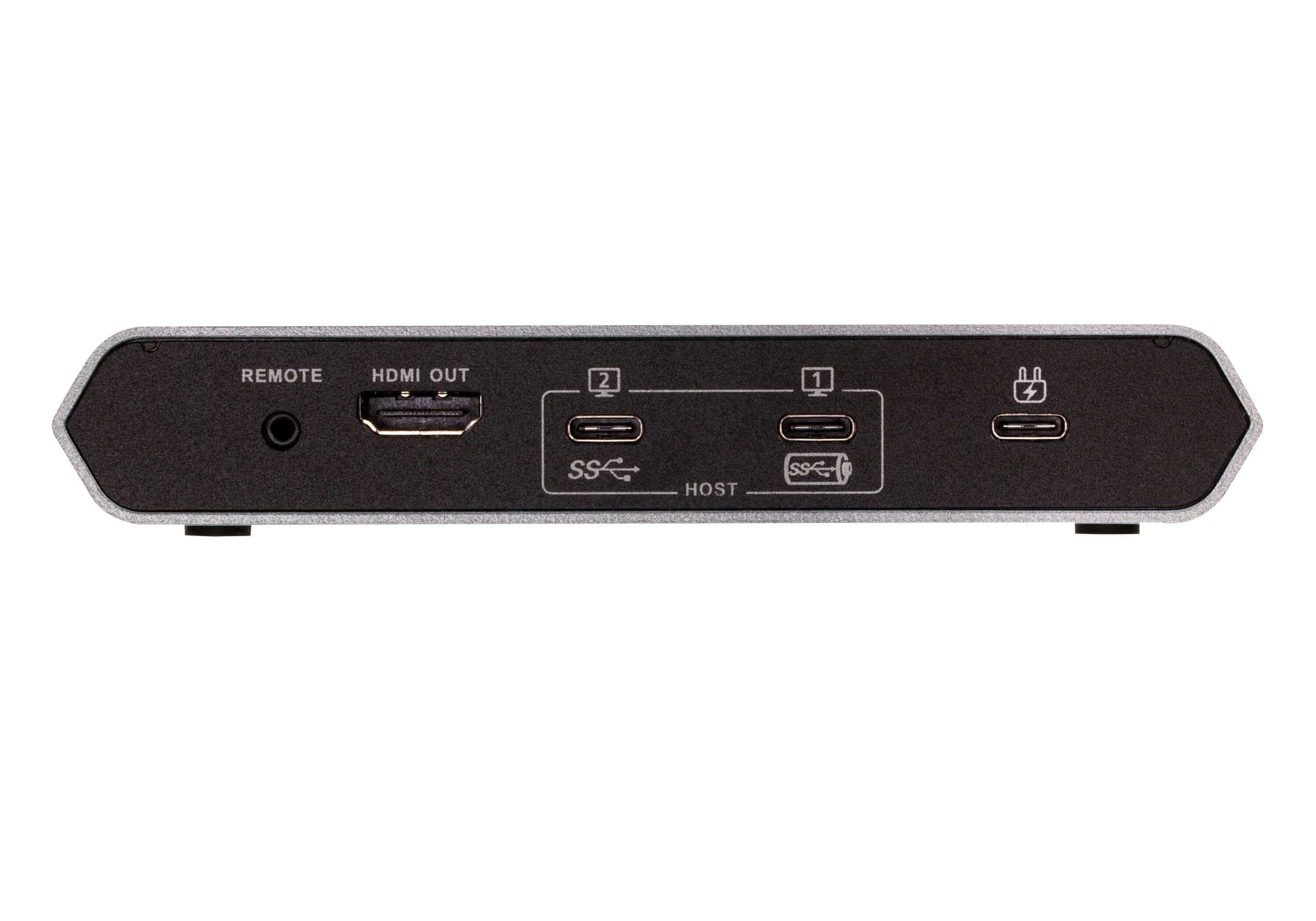 2-Port 4K HDMI USB-C KVM Dock Switch with Power Pass-through — изглед 2