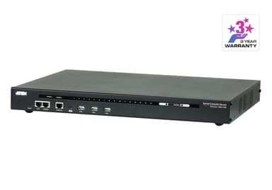 16-Port Serial Console Server with Dual Power/LAN