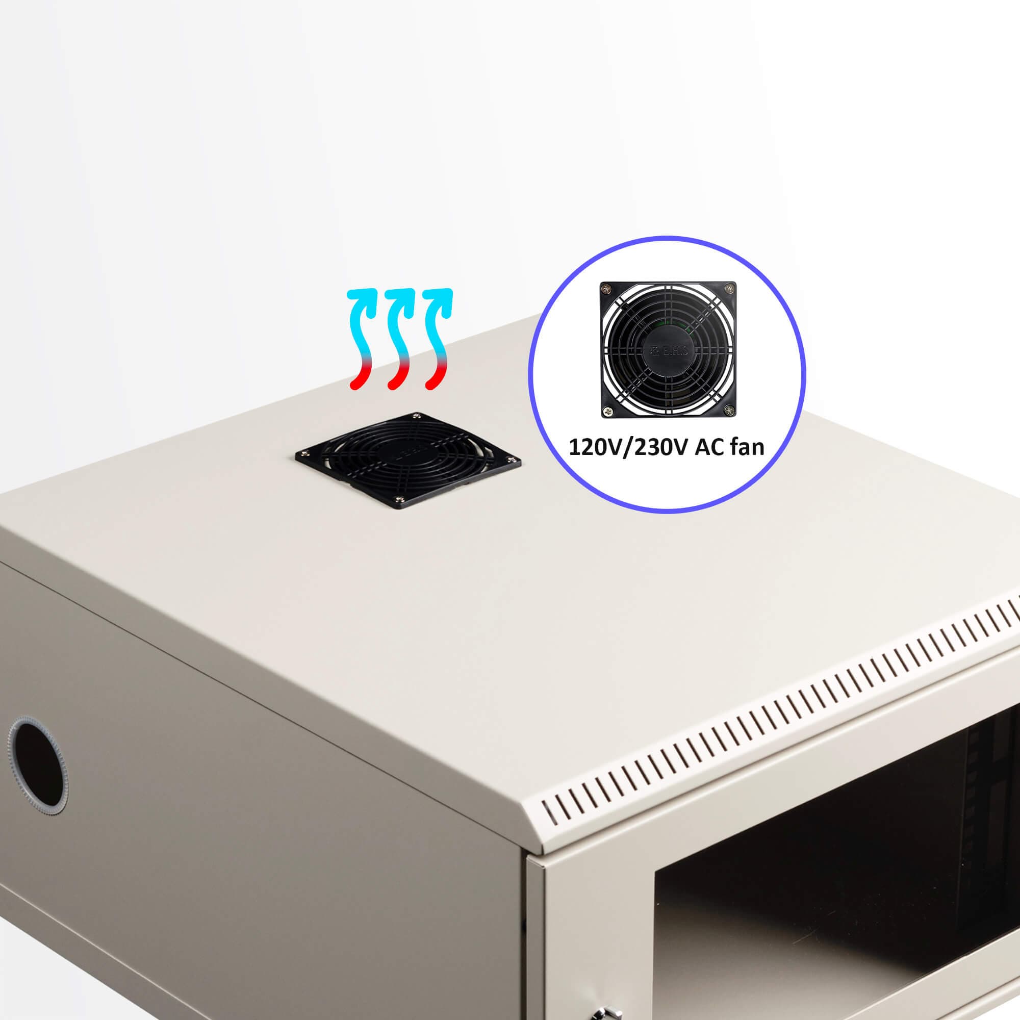 6U/8U Wall Mount Rack — изглед 6