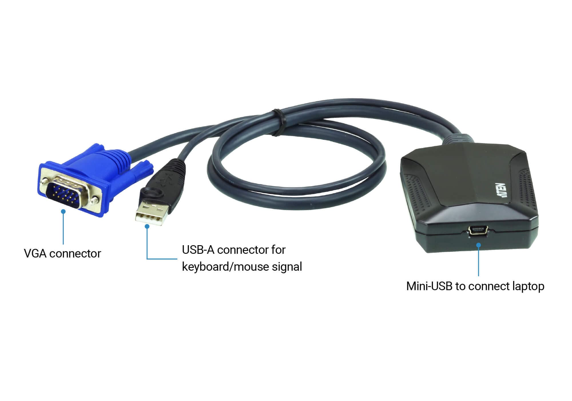 Laptop USB KVM  Console Crash Cart Adapter — изглед 5