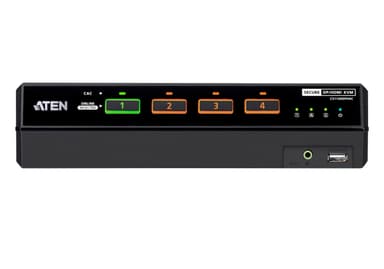4-Port USB 5K DisplayPort/HDMI Dual Display Universal Secure KVM Switch with CAC (PSD PP v4.0 Compliant)