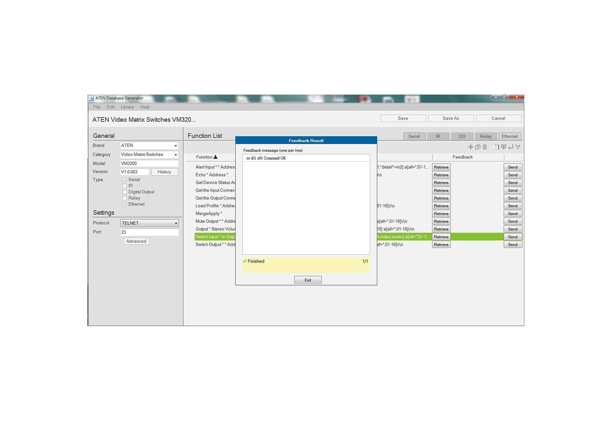ATEN Control System - Database Generator — view 4