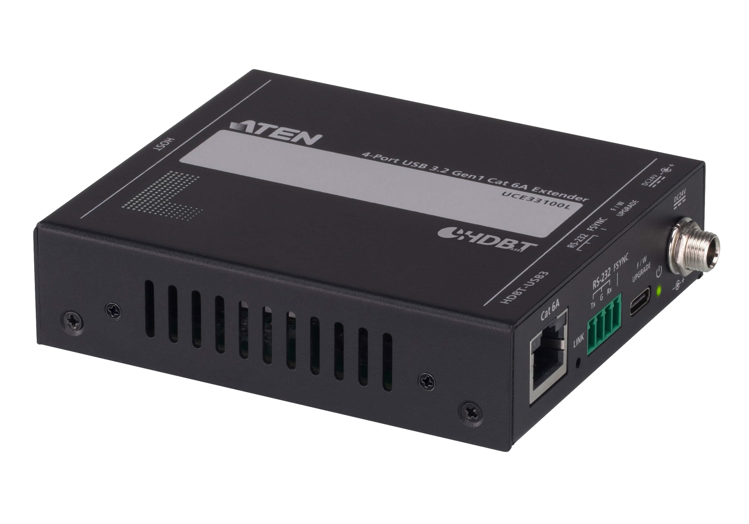 4-Port USB 3.2 Gen 1 Cat 6A Extender (up to 100 m)