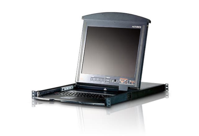 16-Port Dual Rail LCD KVM Switch