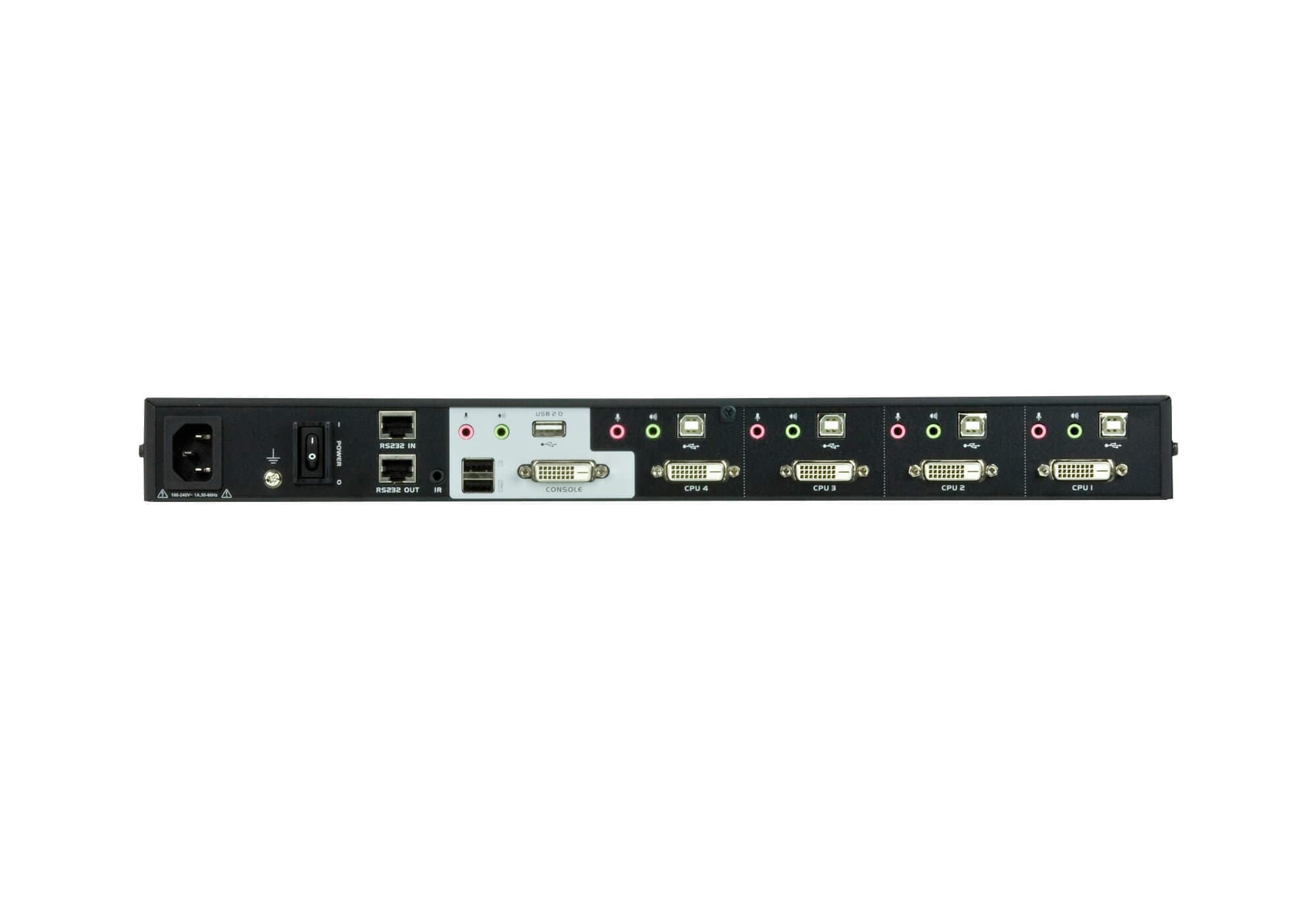 4-Port USB DVI Multi-View/Audio KVMP™ Switch — изглед 2