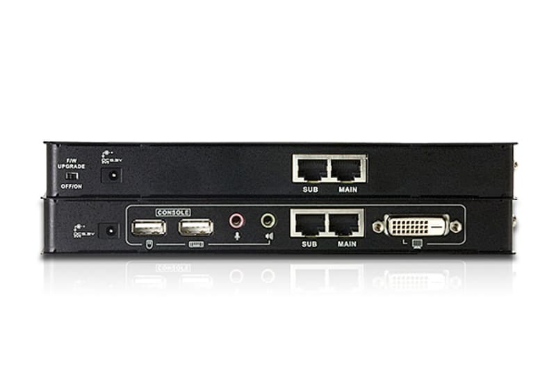 USB DVI Dual Link Cat 5 KVM Extender (1024 x 768@60m) — изглед 3