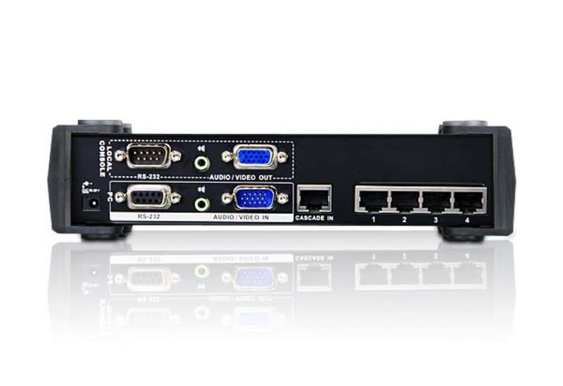 4-Port VGA/Audio/RS-232 Cat 5 Splitter — изглед 3