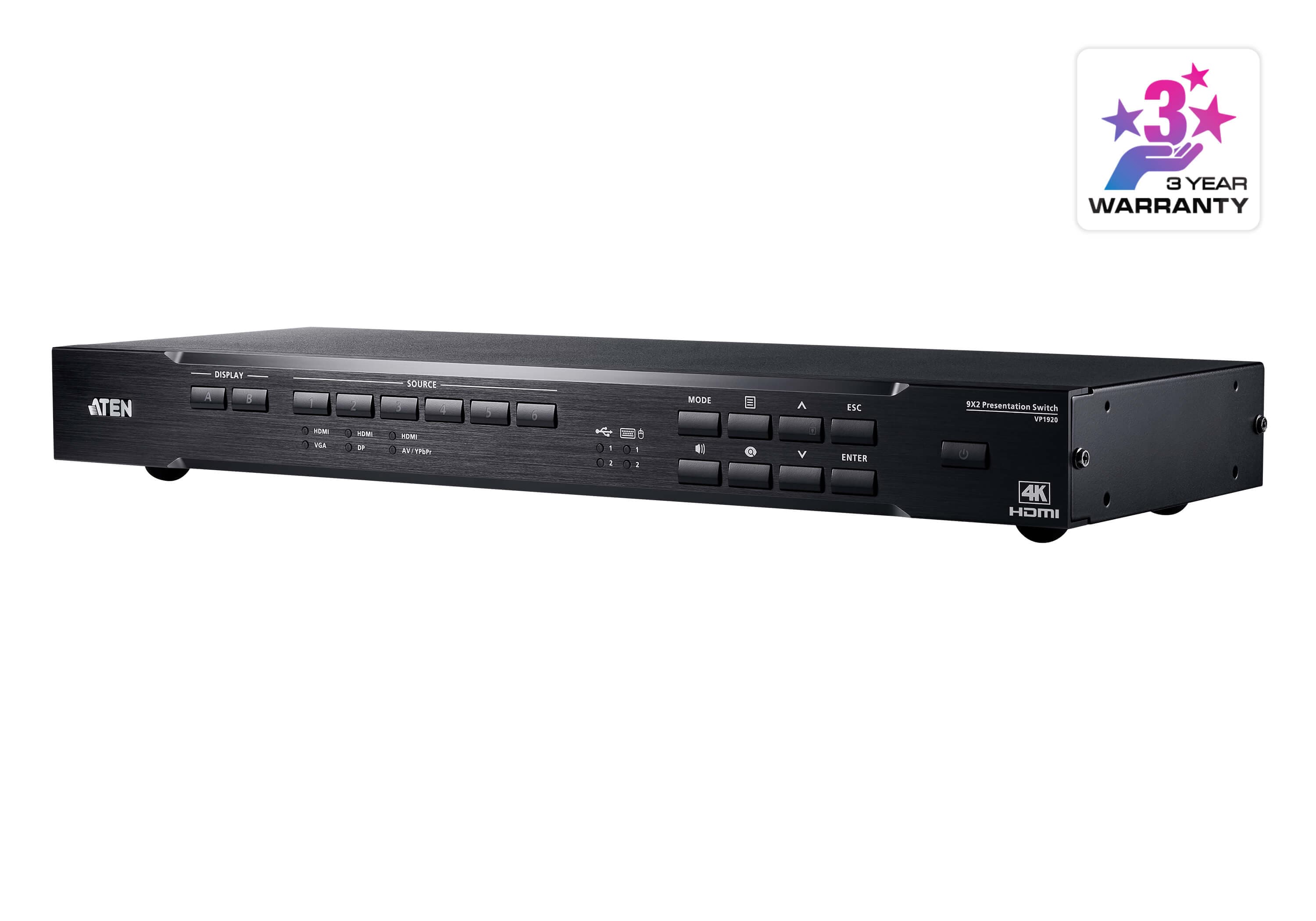 9 x 2 4K Presentation Matrix Switch — изглед 3