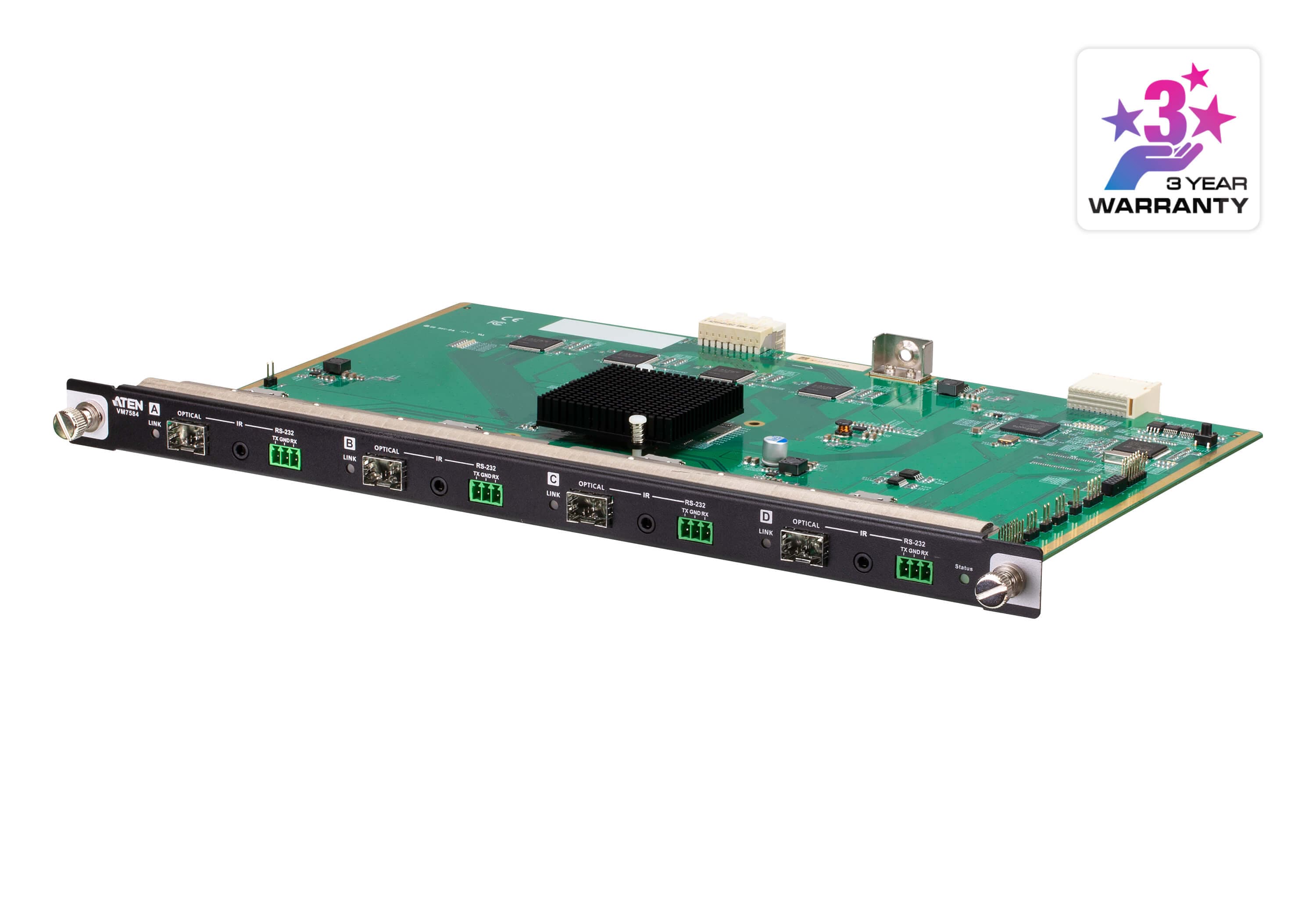 4-Port 10G Optical Input Board (4K@300m (K1, MM) / 10km (K2, SM)) — изглед 3