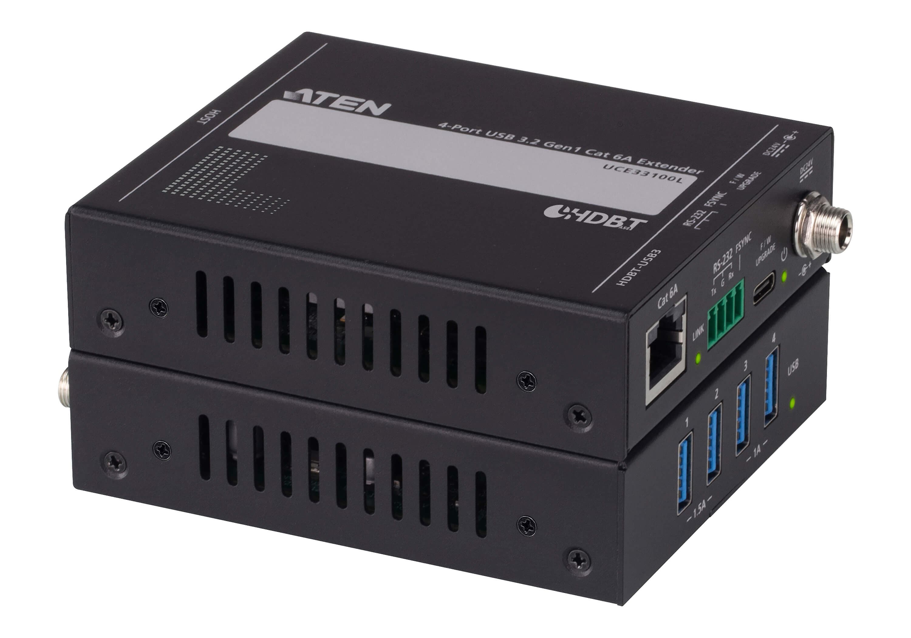4-Port USB 3.2 Gen 1 Cat 6A Extender (up to 100 m) — изглед 3