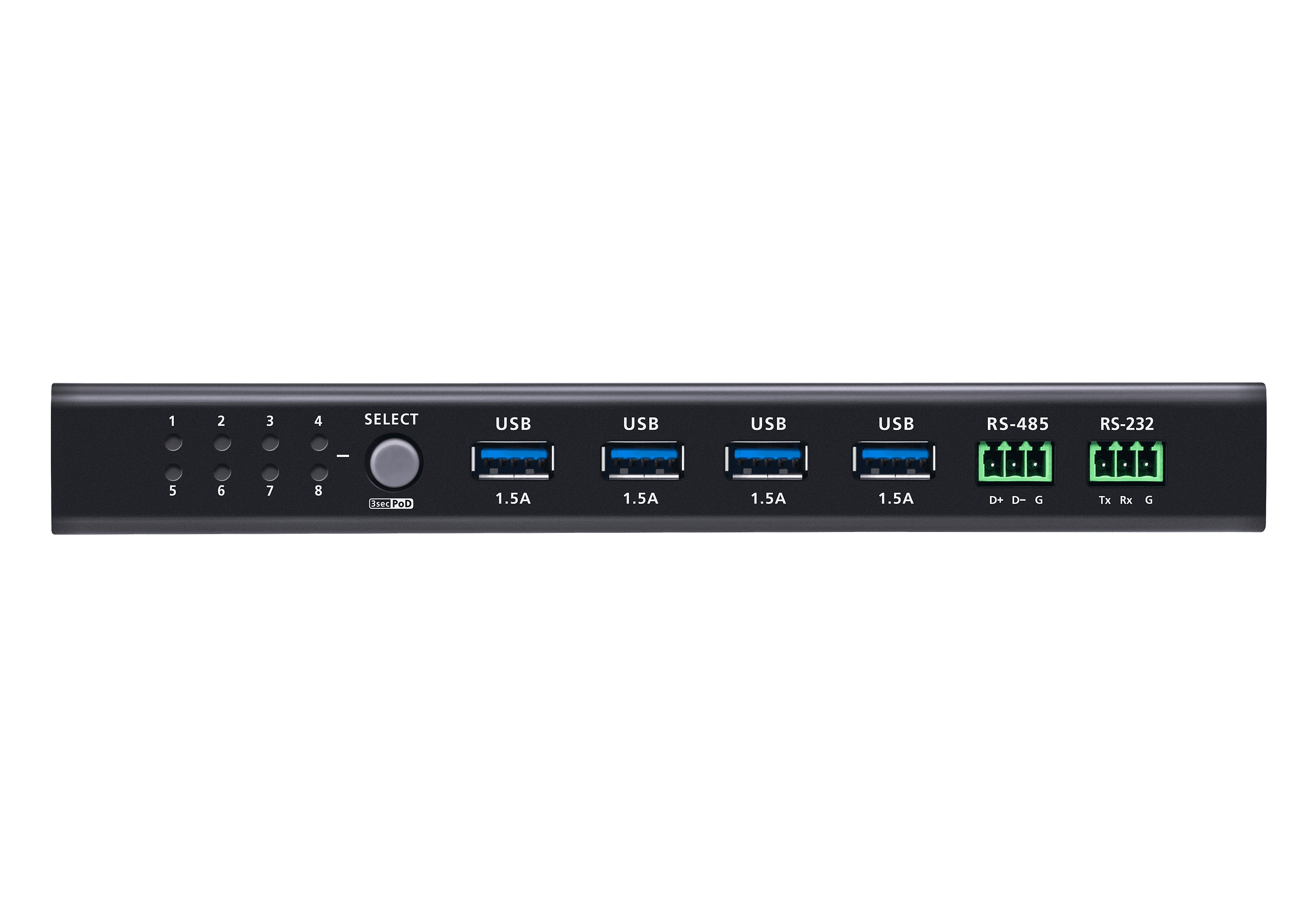8 x 4 USB 3.2 Gen 1 Industrial Sharing Switch