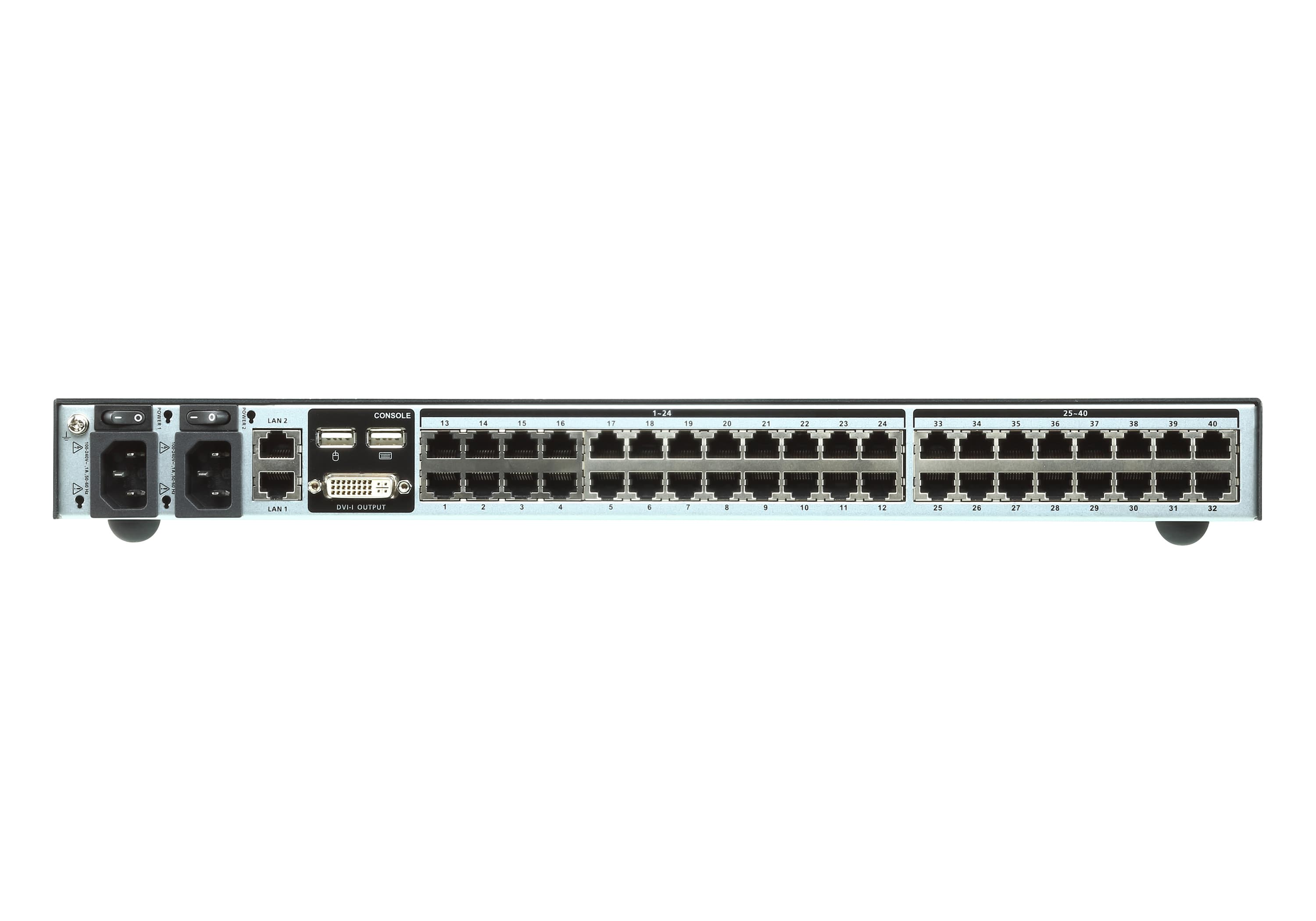 1-Local/2-Remote  Access 40-Port Multi-Interface Cat 5 KVM over IP Switch — изглед 2