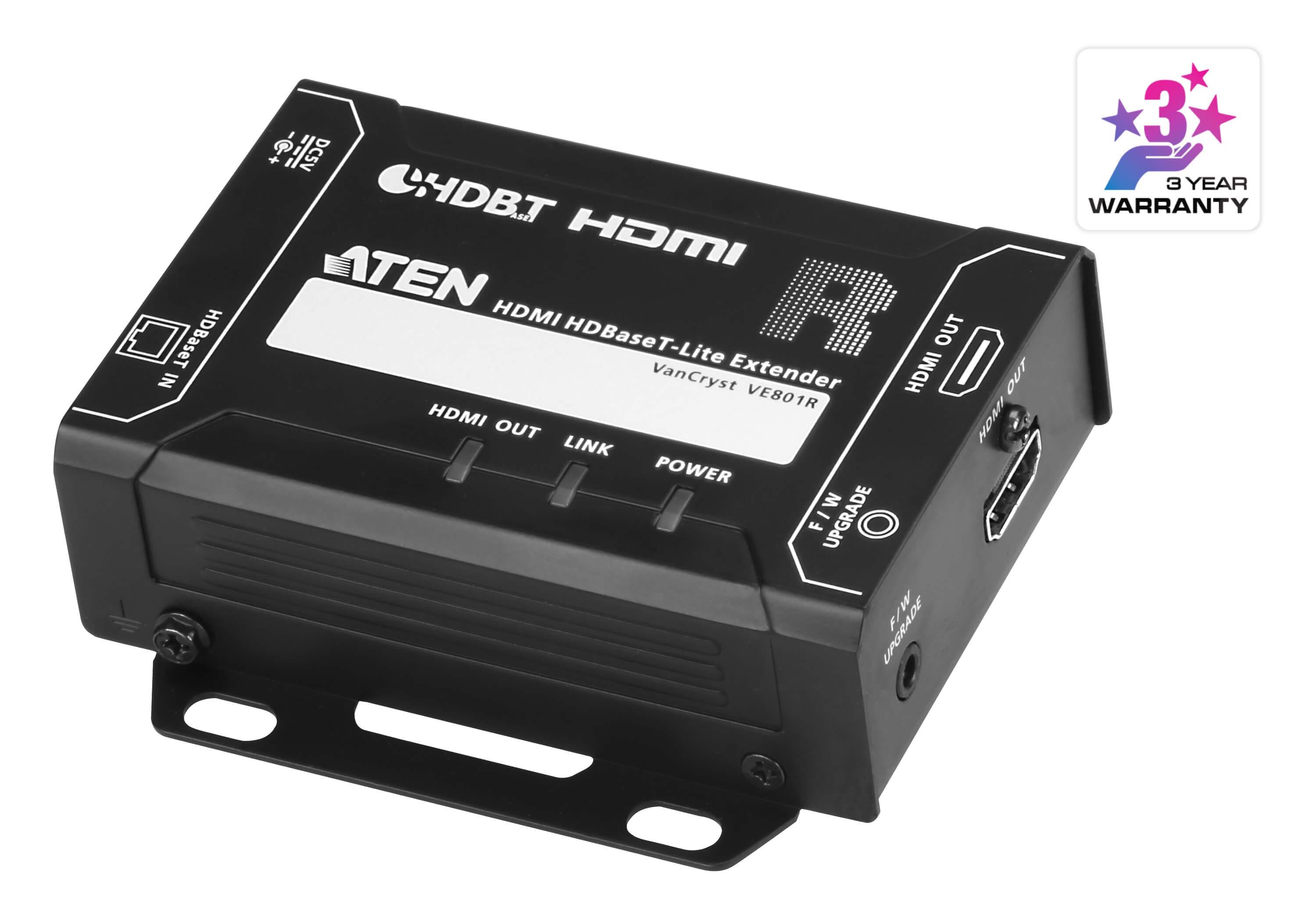 HDMI HDBaseT-Lite Receiver (4K@40m)
(HDBaseT Class B) — изглед 3