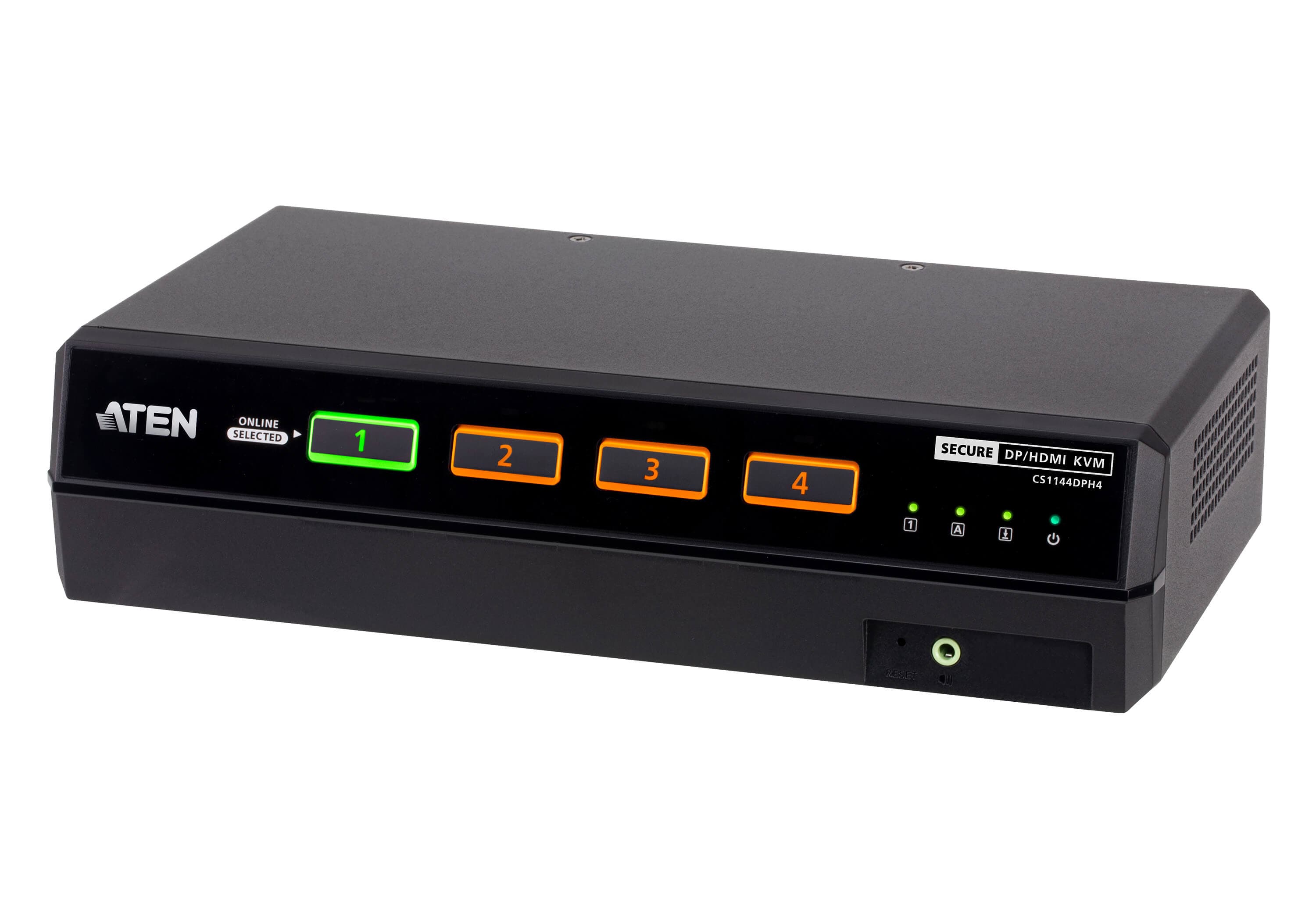 4-Port USB 5K DisplayPort/HDMI Dual Display Universal Secure KVM Switch (PSD PP v4.0 Compliant) — view 3