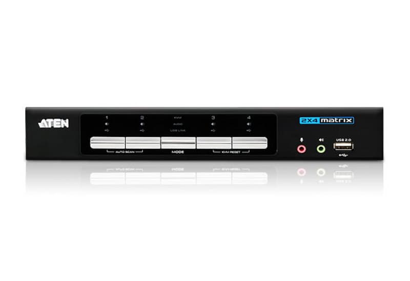 2x4 DVI-HD Audio/Video Matrix KVMP™ Switch — изглед 2