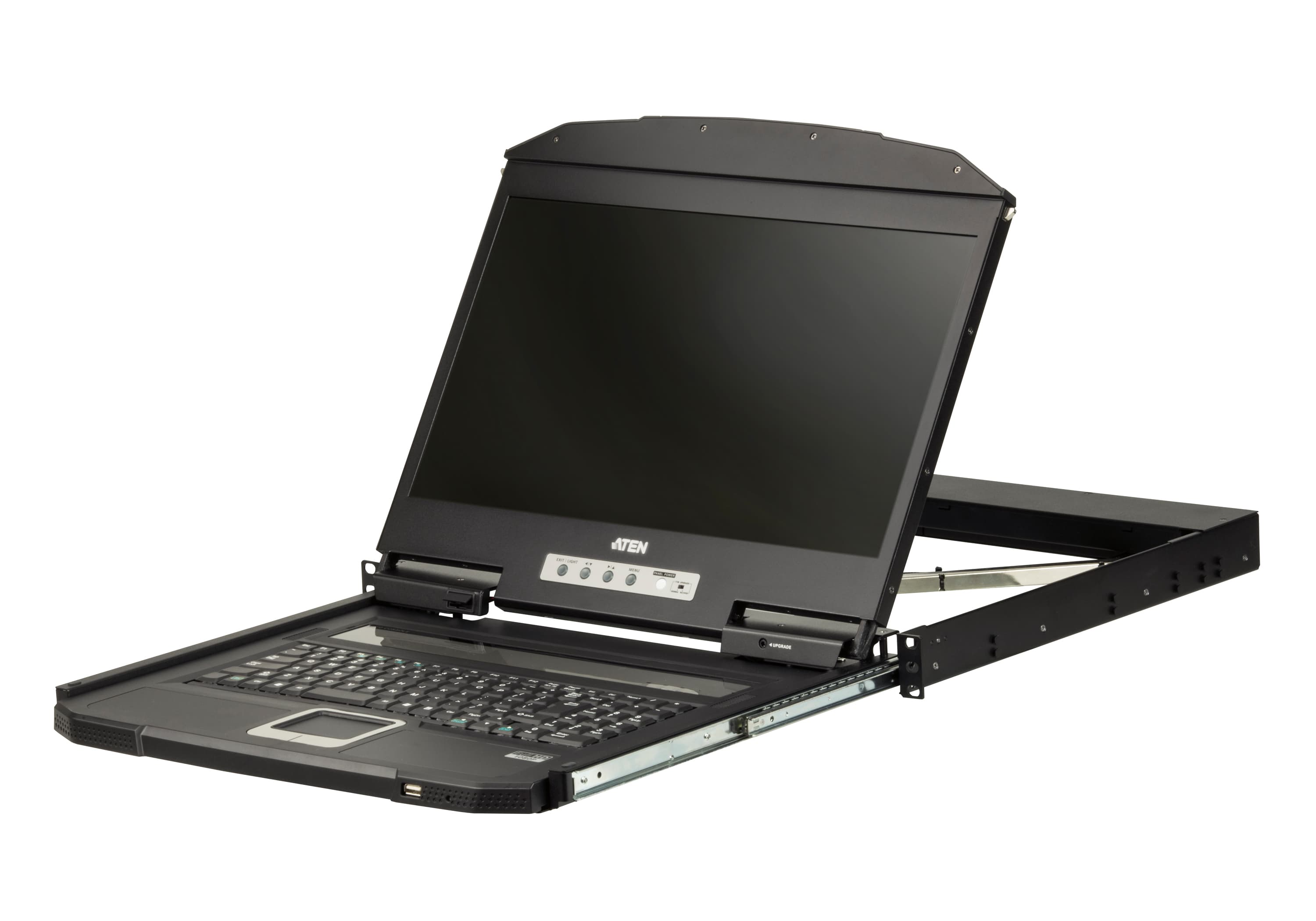 Ultra Short Depth Single Rail WideScreen LCD Console (USB,VGA) — изглед 2