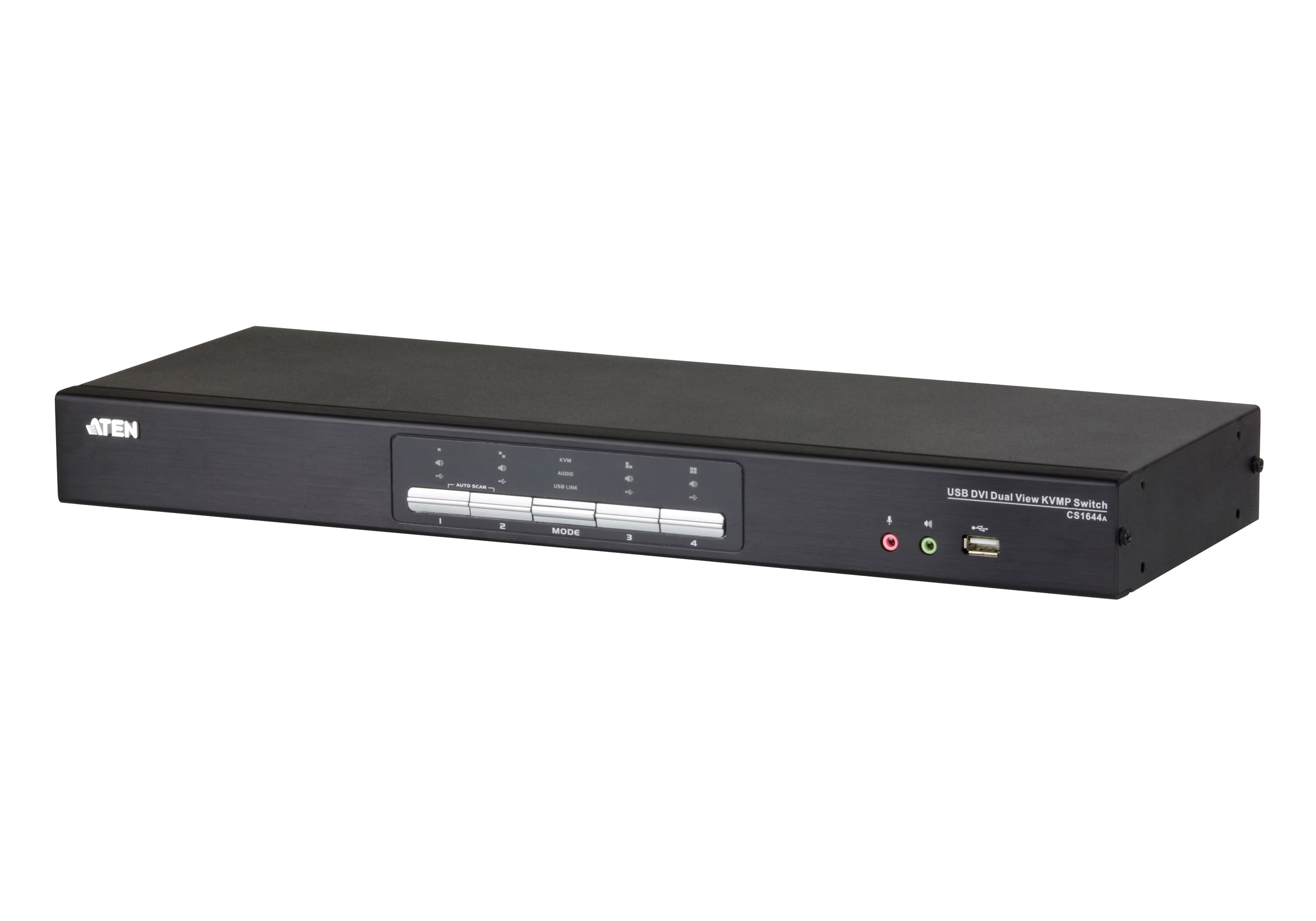4-Port USB DVI Dual Link Dual Display/Audio KVMP™ Switch