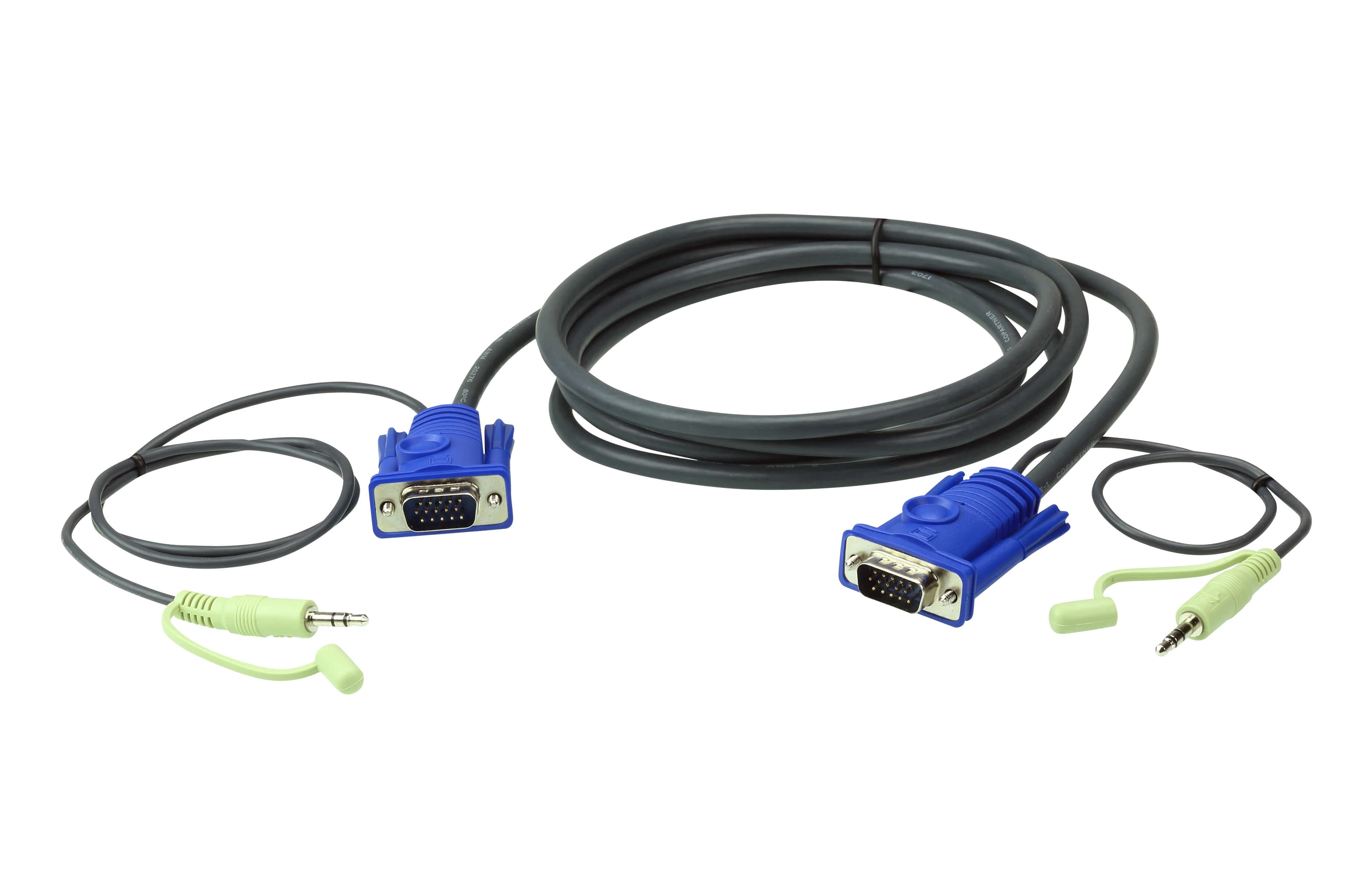 2M VGA Cable with 3.5mm Stereo Audio — изглед 2