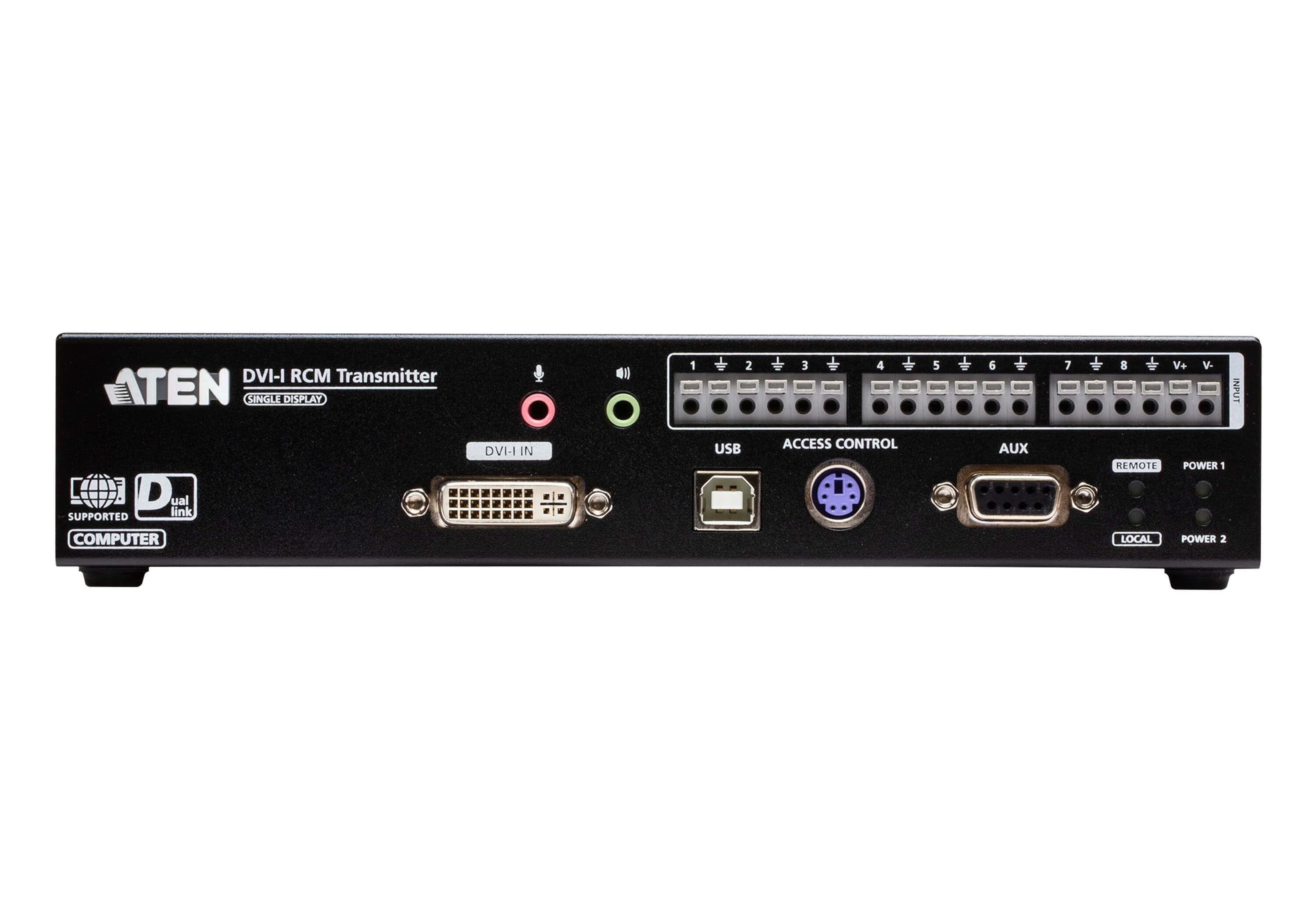 DVI-I Dual link Single Display KVM over IP Transmitter with Remote Access — изглед 2