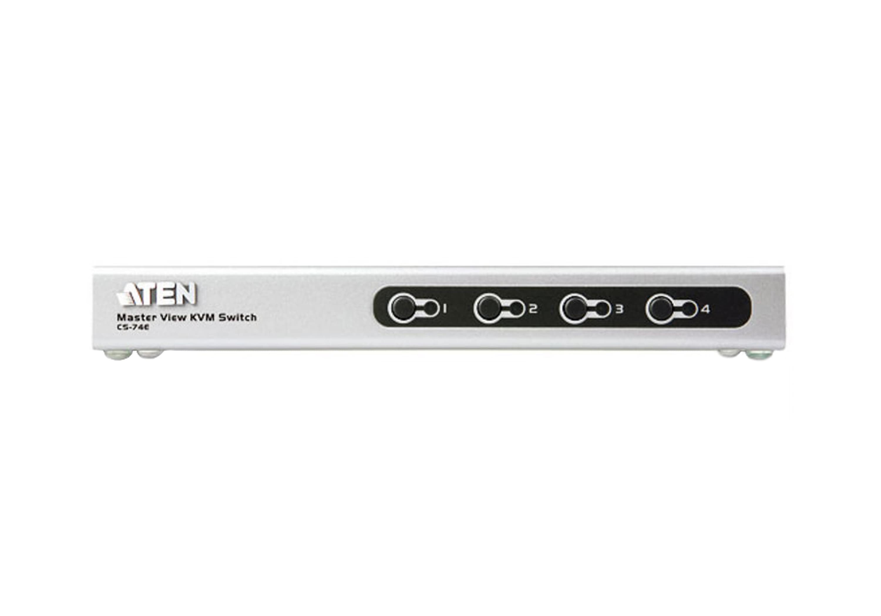 4-Port PS/2 VGA Slim KVM Switch — view 2