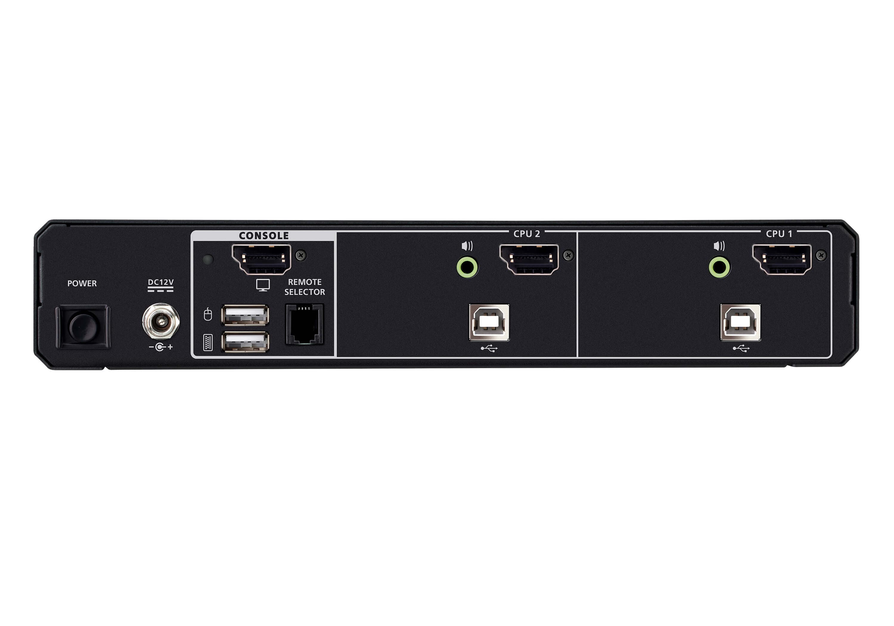 2-Port USB 5K DisplayPort/HDMI Universal Secure KVM Switch (PSD PP v4.0 Compliant) — view 2