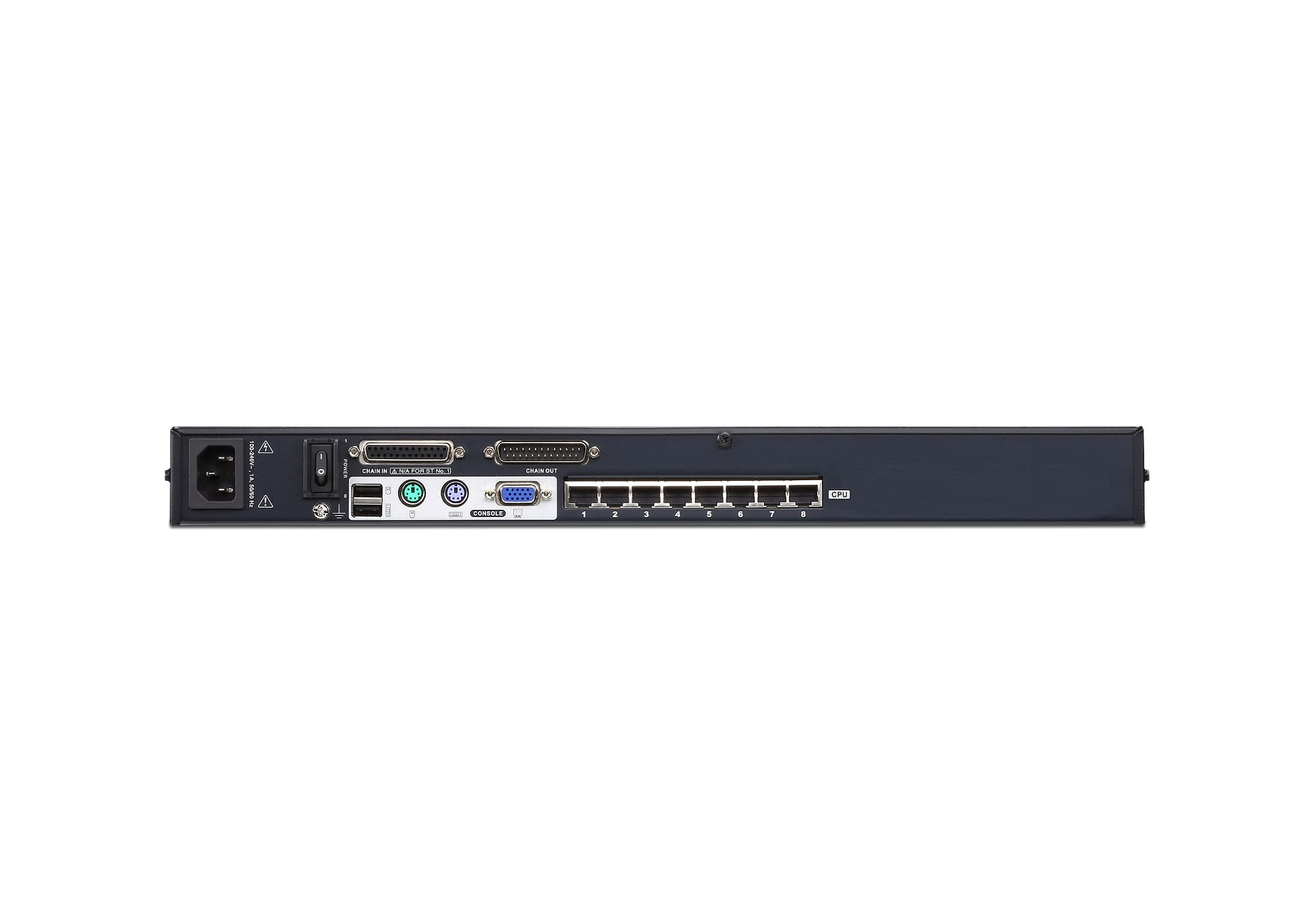 8-Port Multi-Interface (DisplayPort, HDMI, DVI, VGA) Cat 5 KVM Switch — изглед 2