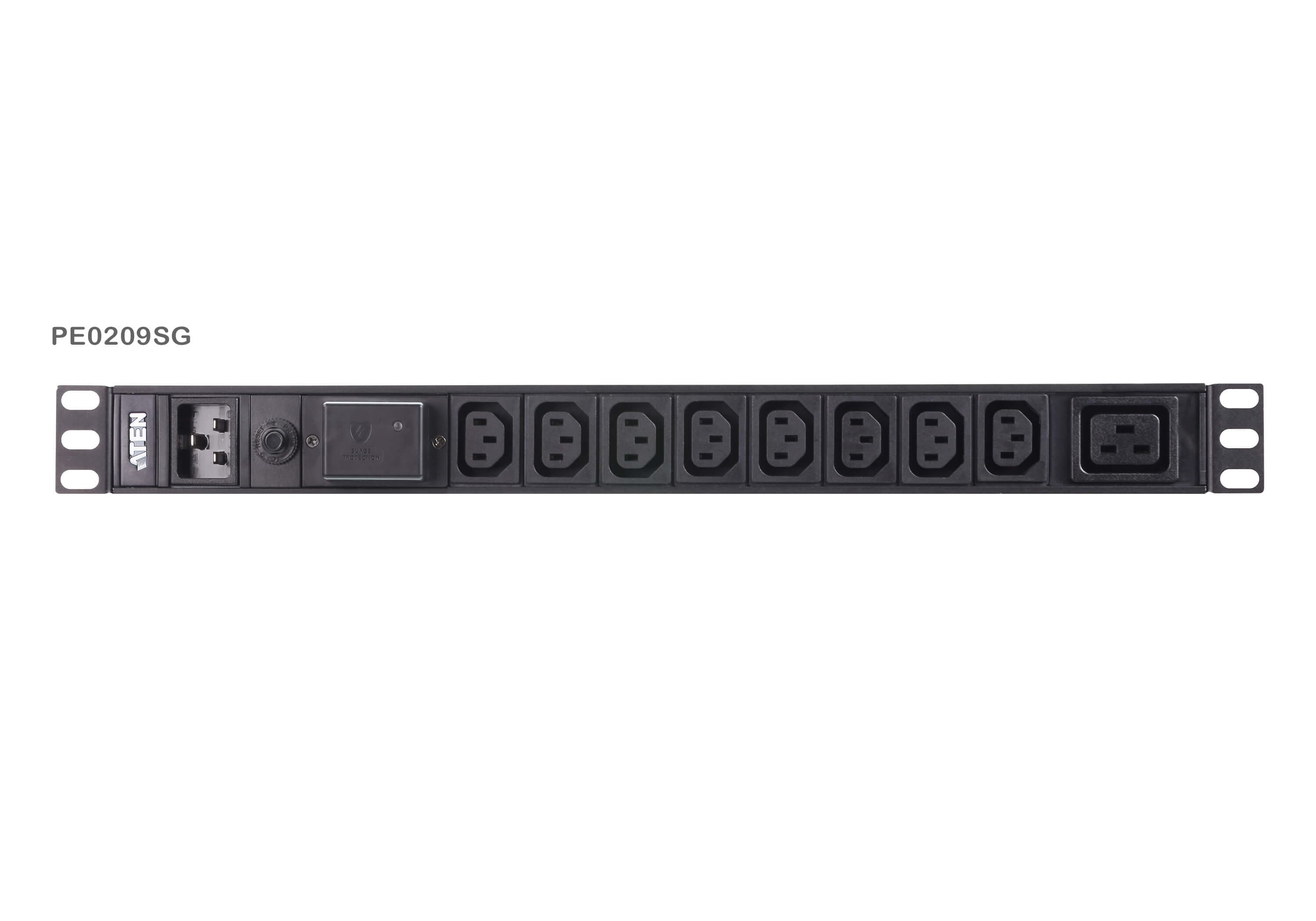 Basic 1U PDU with surge protection — изглед 2