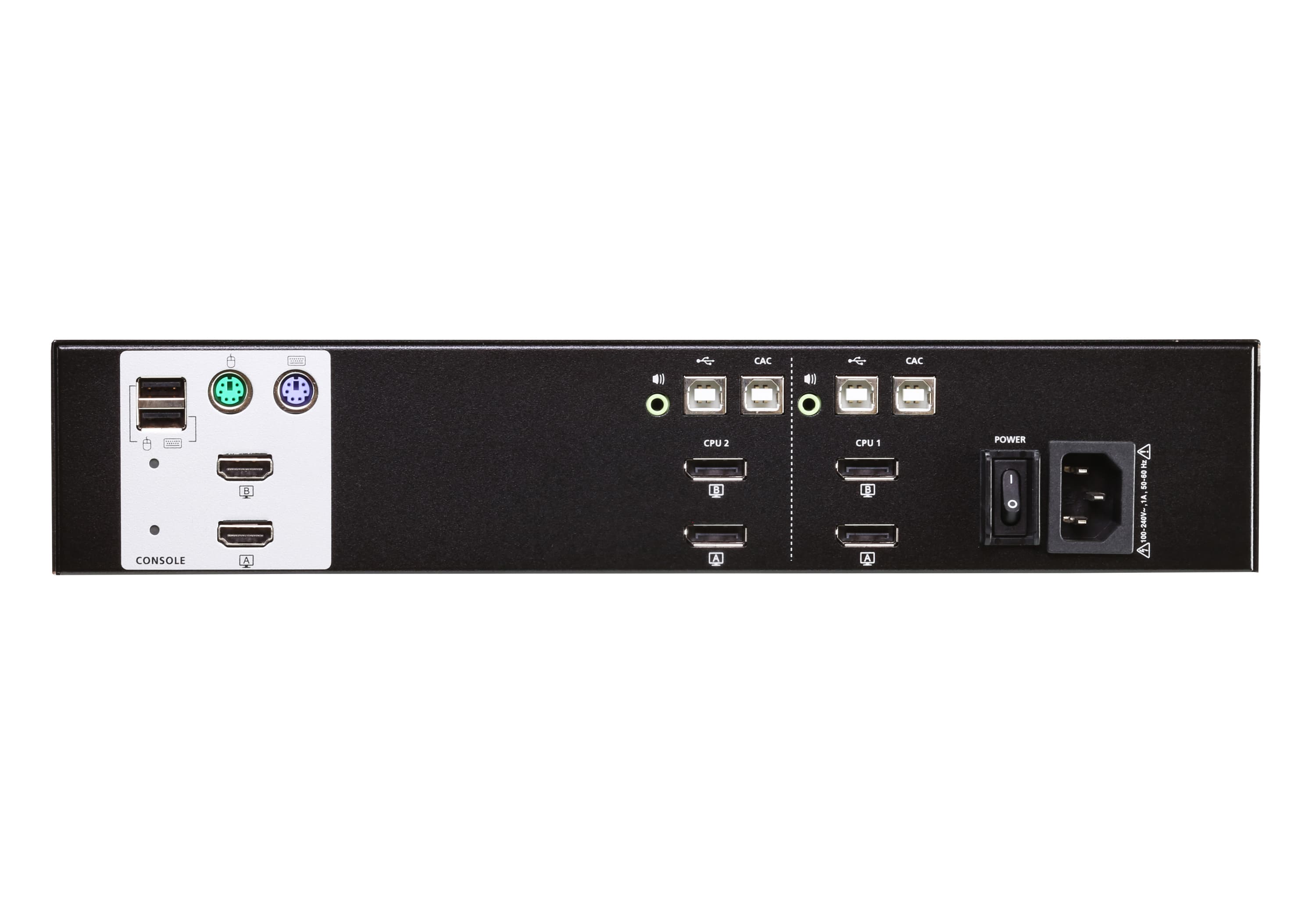 2-Port USB DisplayPort Dual Display Secure KVM Switch (PSS PP v3.0 Compliant) — view 2