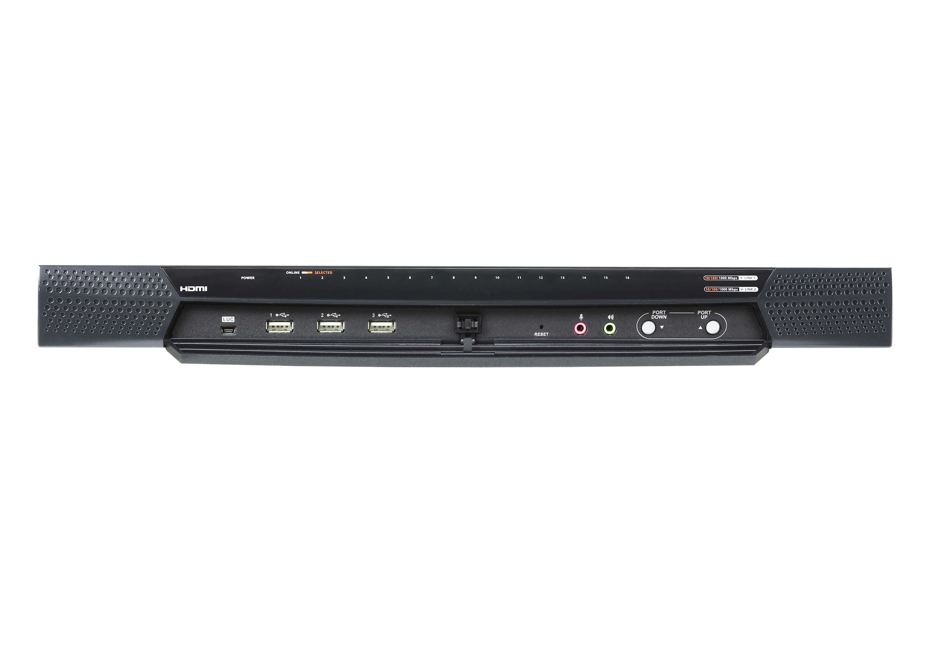 1-Local/8-Remote Shared Access 16-Port Multi-Interface Cat 5 KVM over IP Switch