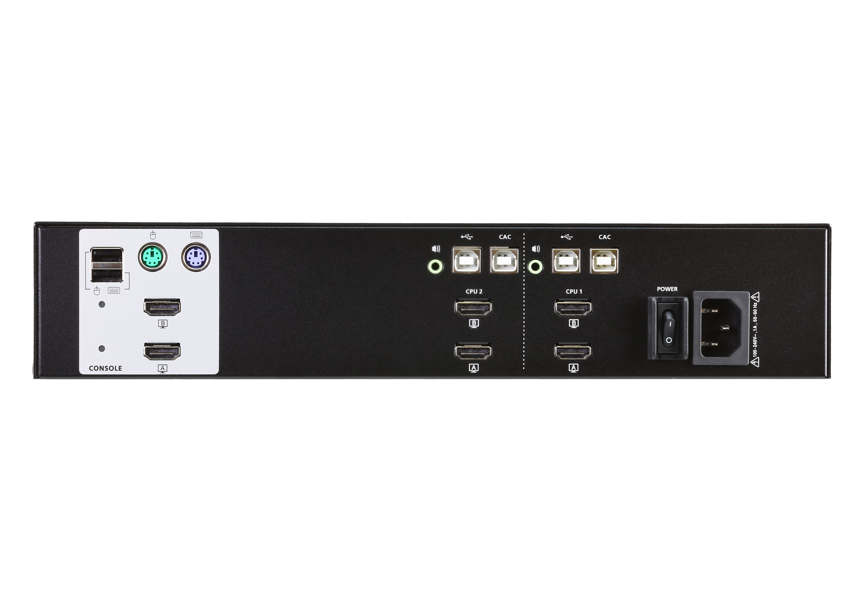 2-Port USB HDMI Dual Display Secure KVM Switch (PSS PP v3.0 Compliant) — изглед 2