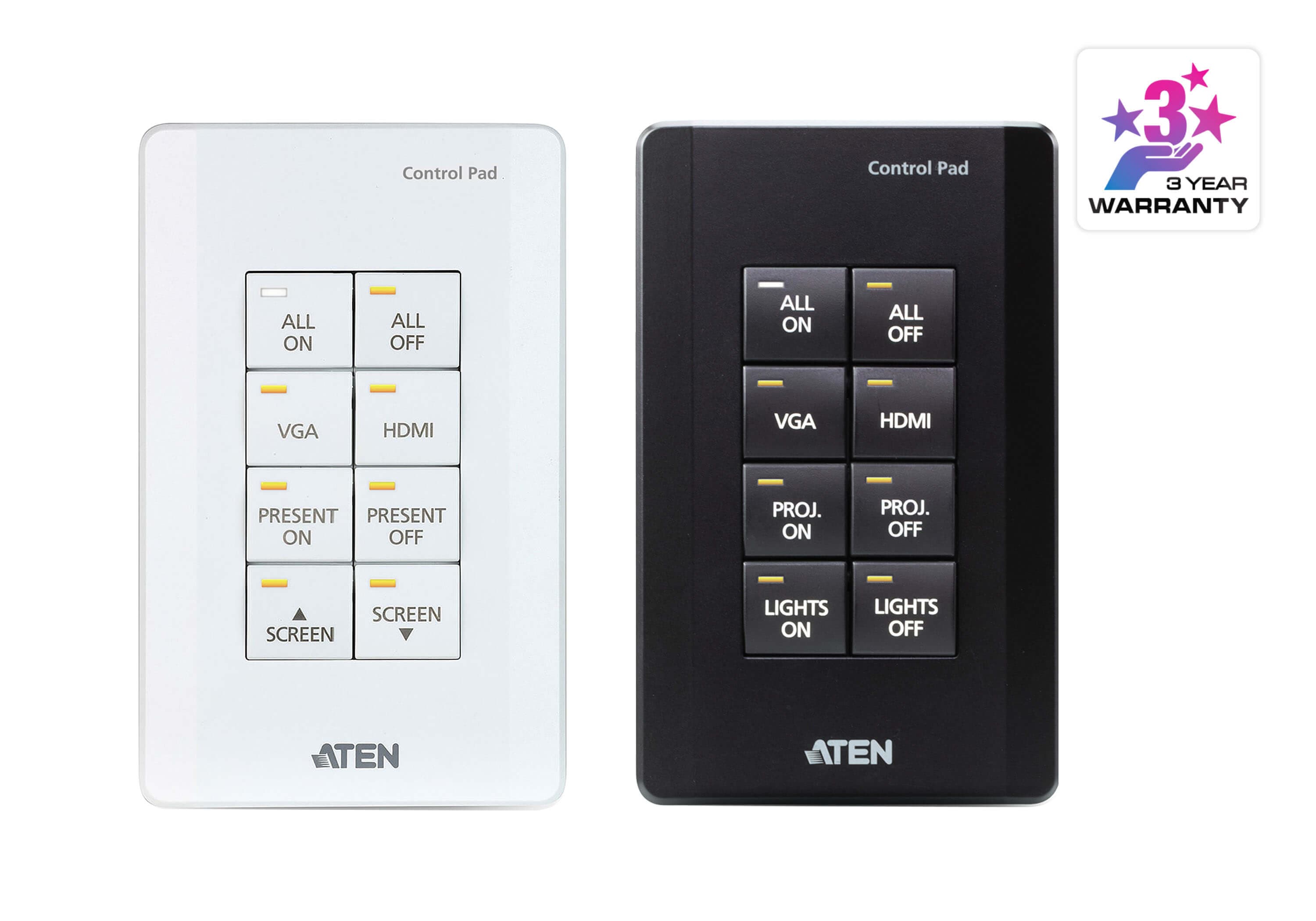 ATEN Control System - 8-button Control Pad (US, 1 Gang) — изглед 3