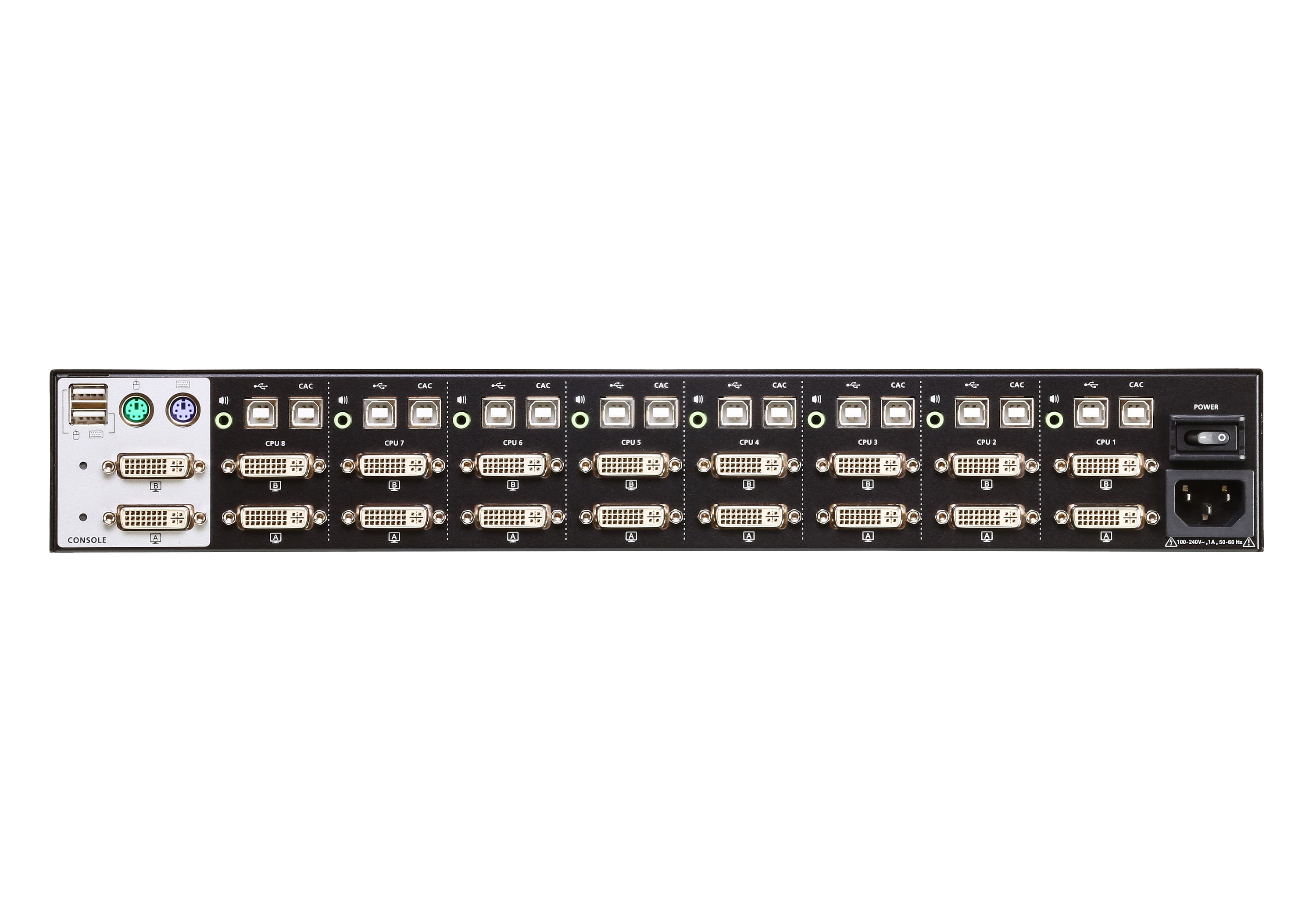 8-Port USB DVI Dual Display Secure KVM Switch (PSS PP v3.0 Compliant) — view 2