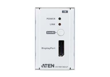 DisplayPort HDBaseT-Lite Transmitter with EU Wall Plate / PoH