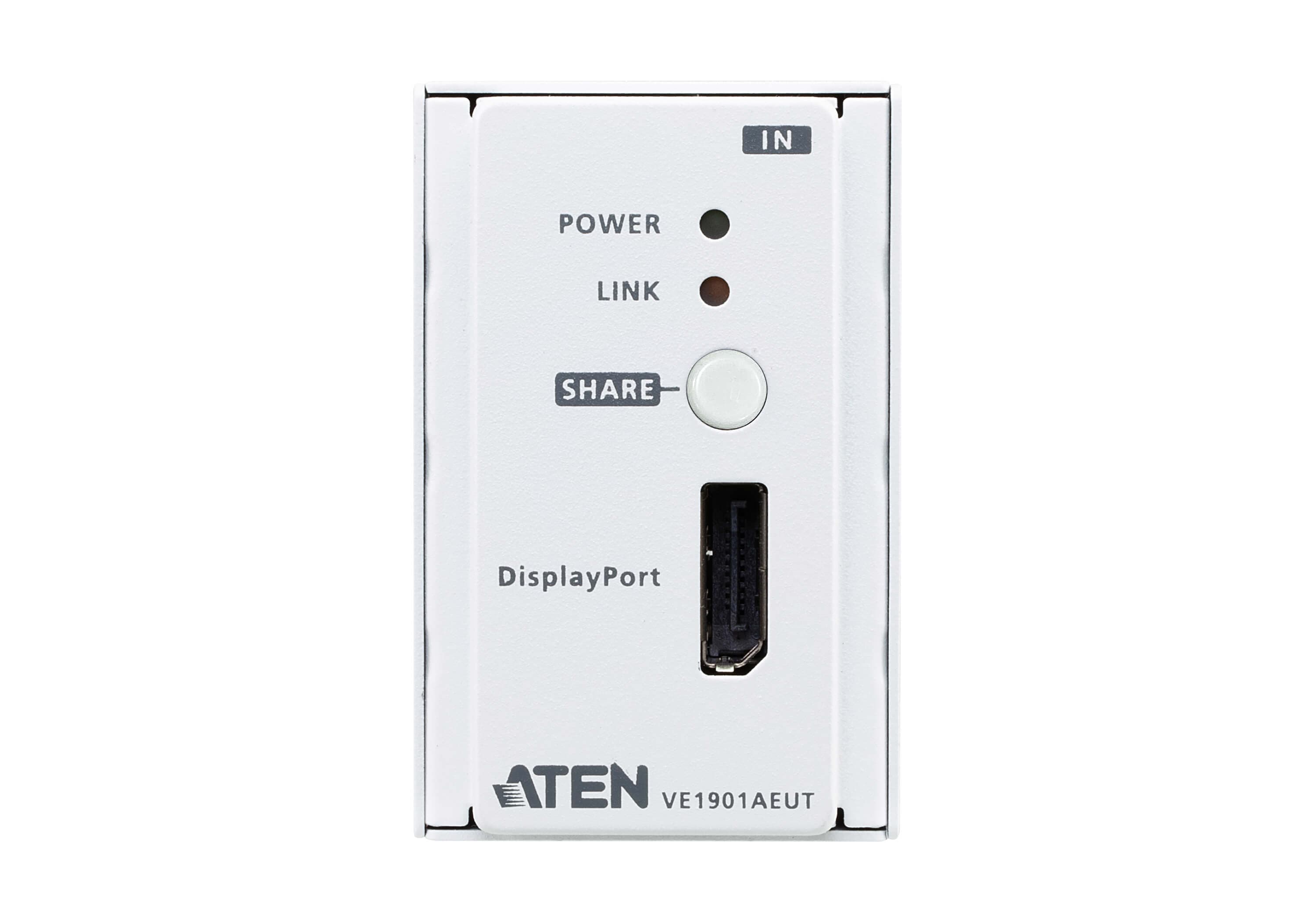 DisplayPort HDBaseT-Lite Transmitter with EU Wall Plate / PoH
