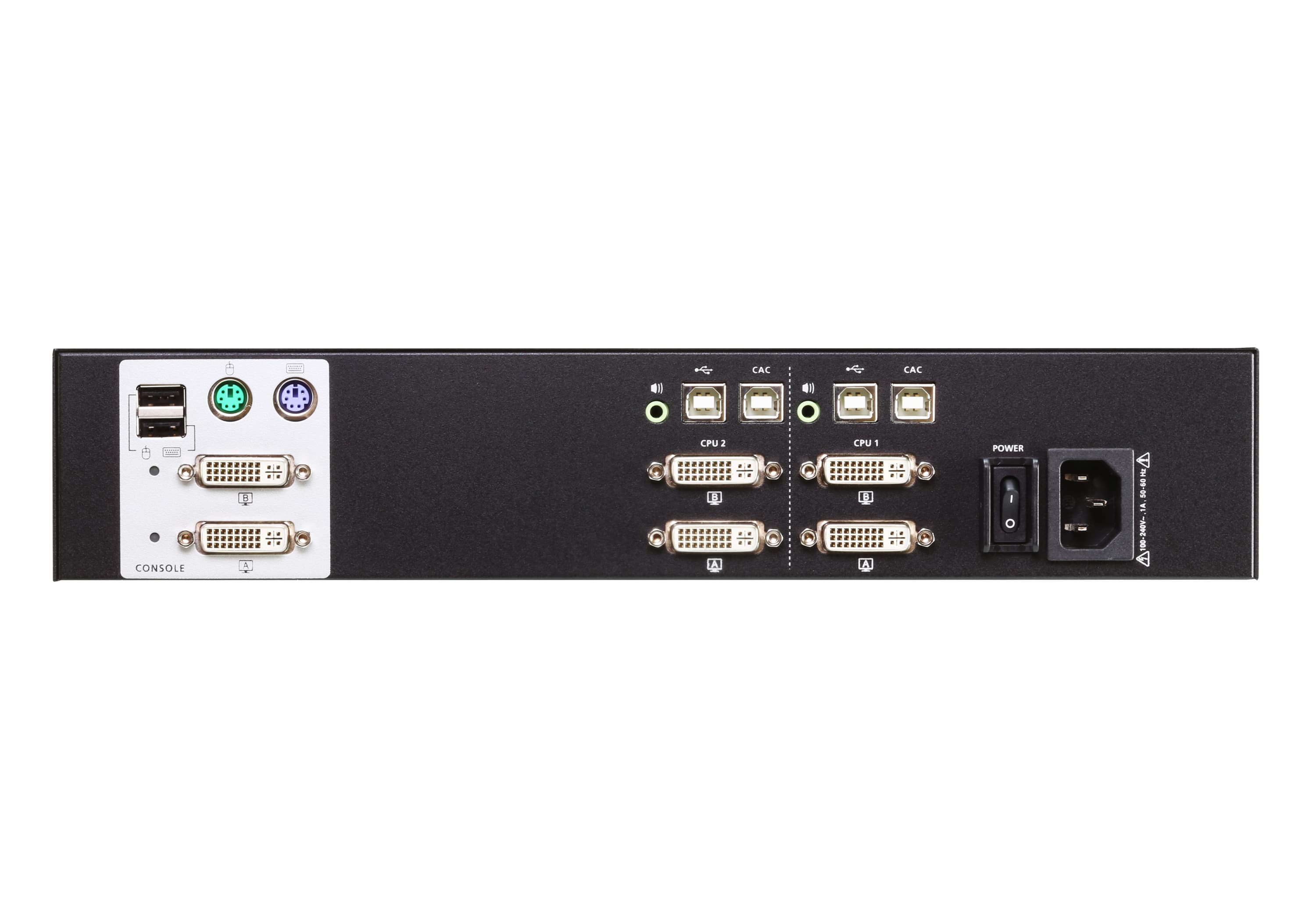 2-Port USB DVI Dual Display Secure KVM Switch (PSS PP v3.0 Compliant) — изглед 2