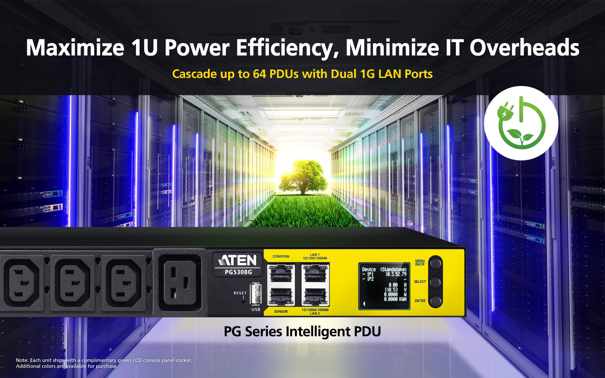 30A/32A 8-Outlet 1U Metered eco PDU — изглед 7