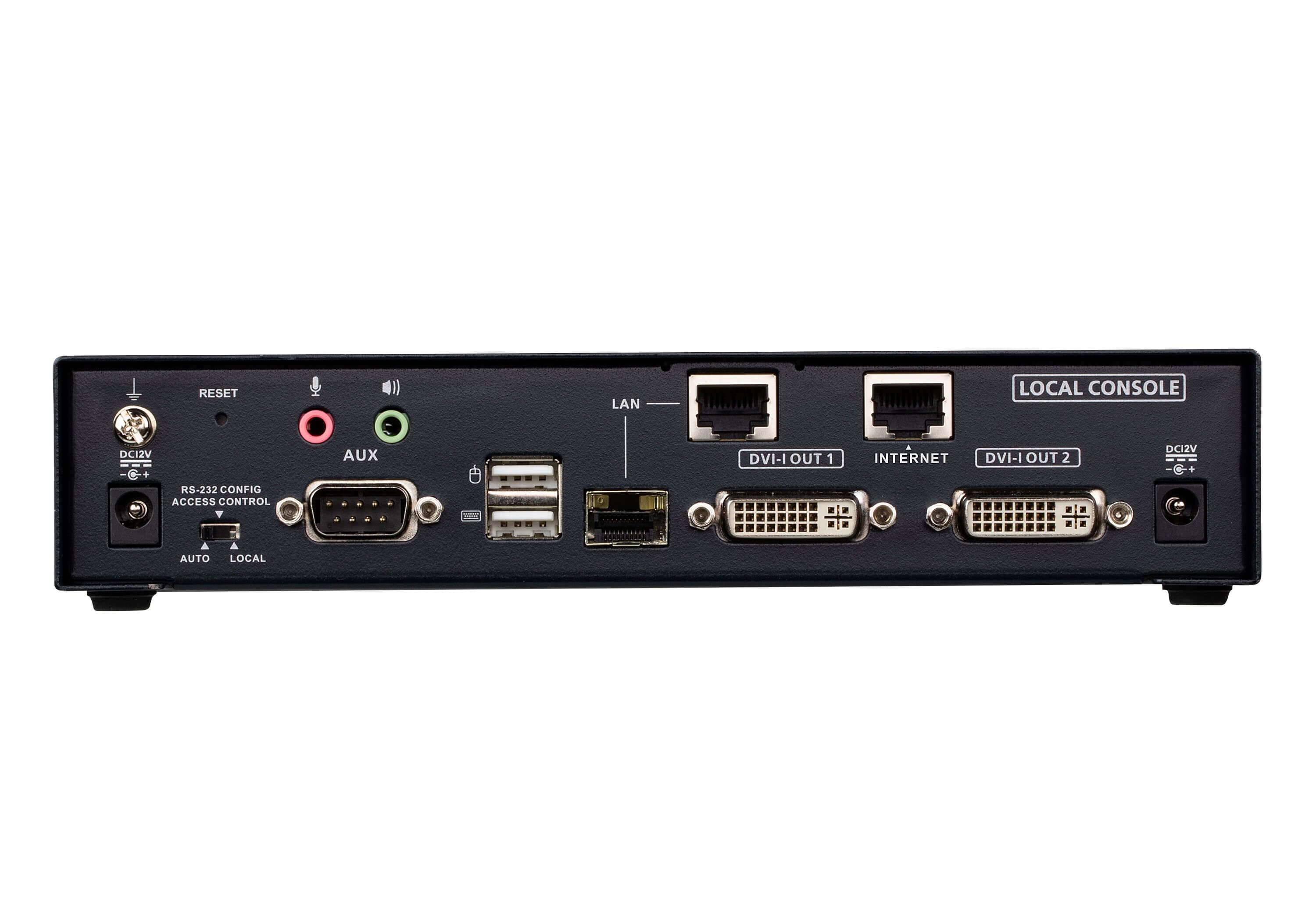 DVI-I Dual Display KVM over IP Transmitter with Internet Access — изглед 2