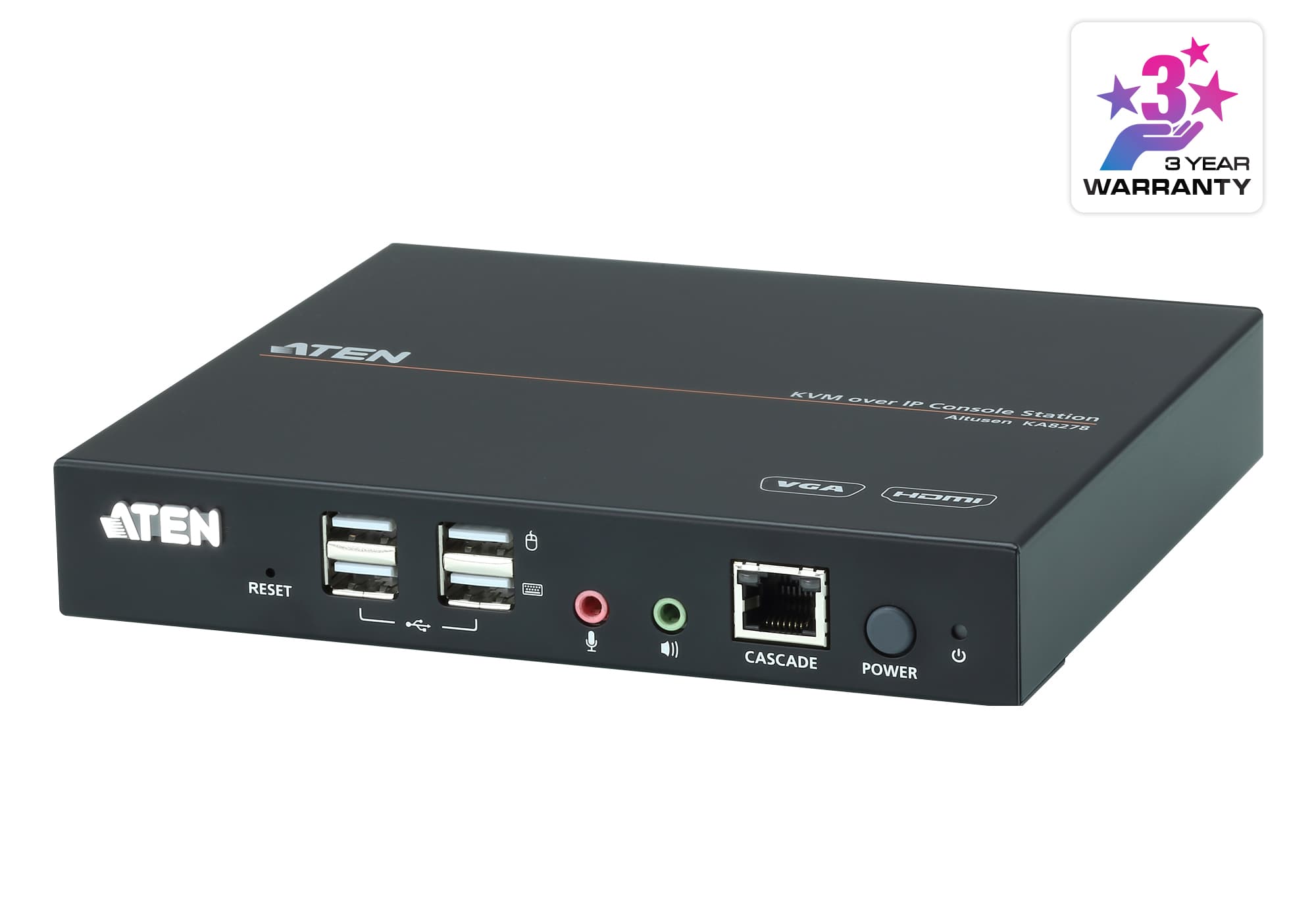 VGA/HDMI KVM over IP Console Station — изглед 3