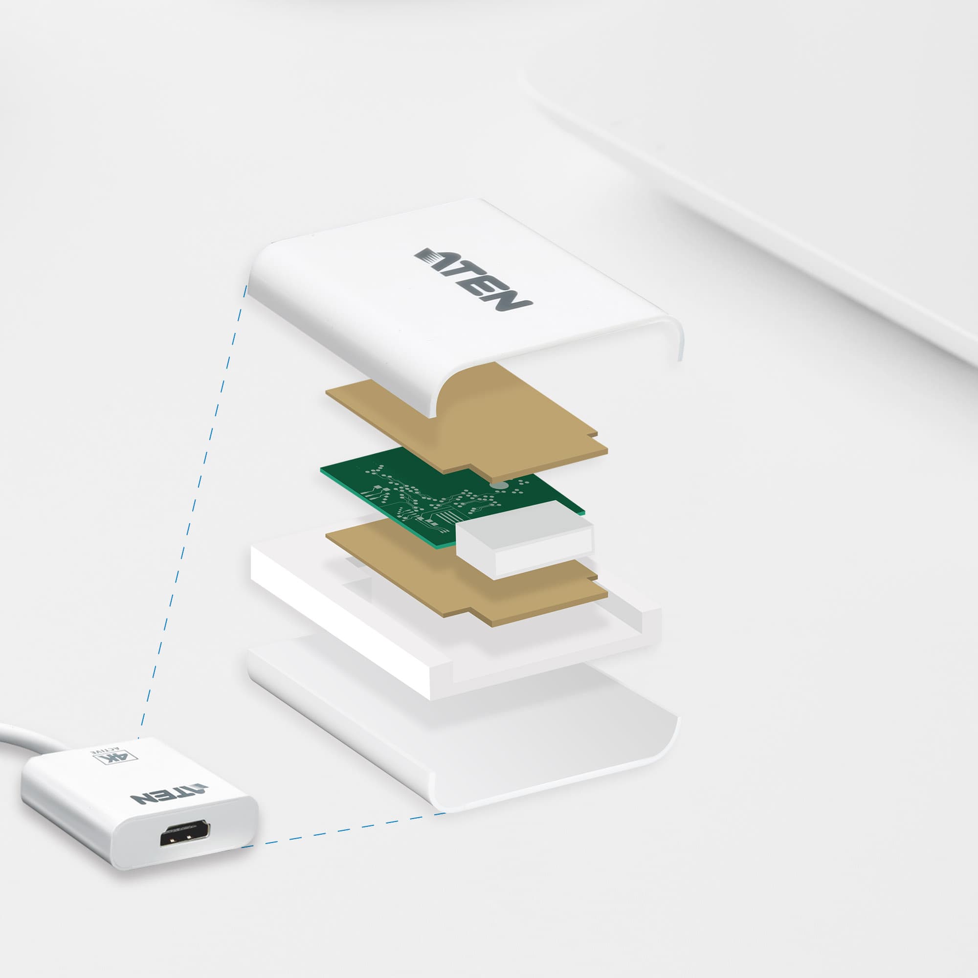 4K Mini DisplayPort to HDMI Active Adapter — view 4