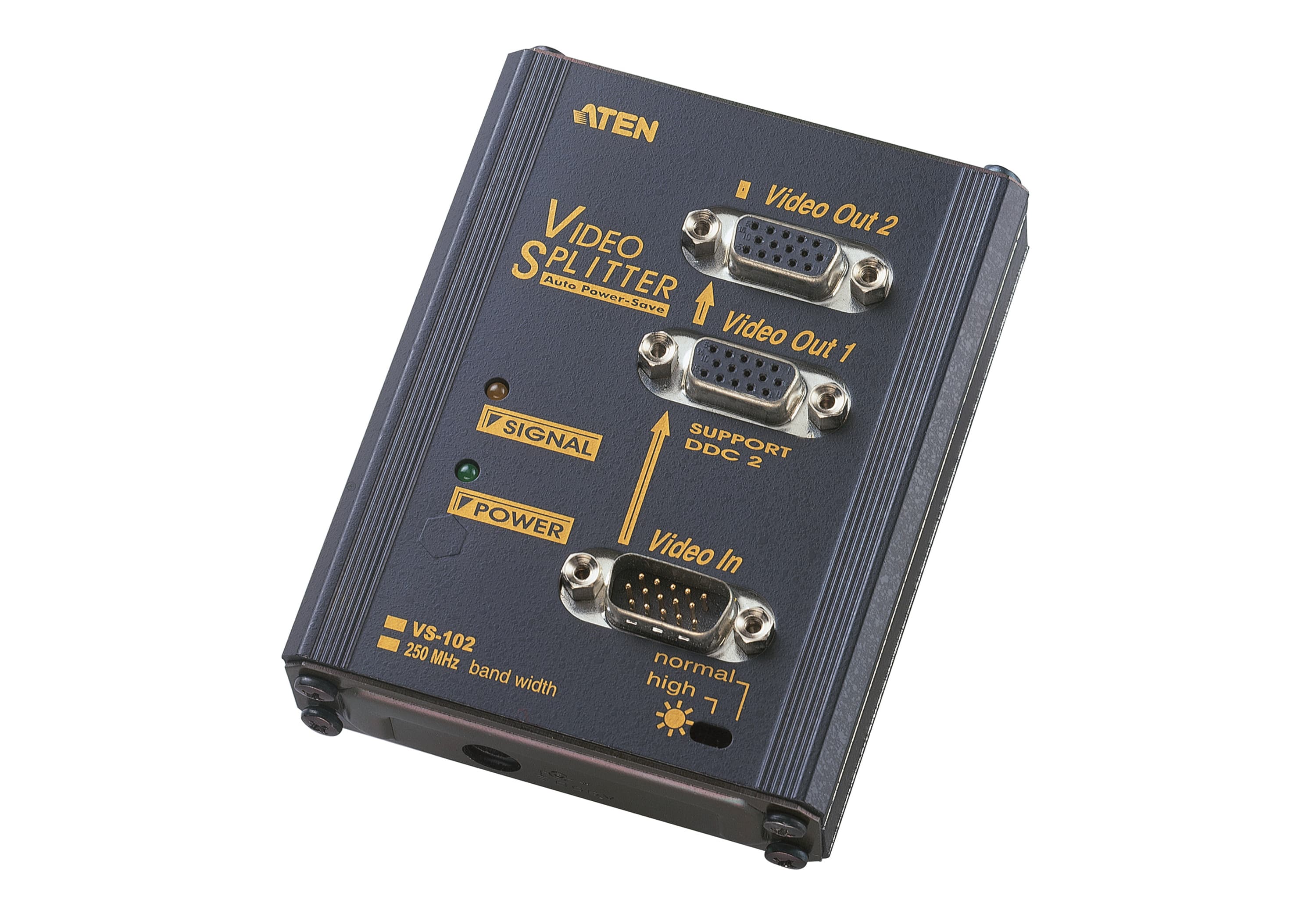 2-Port VGA Splitter Wall Plate (250MHz)