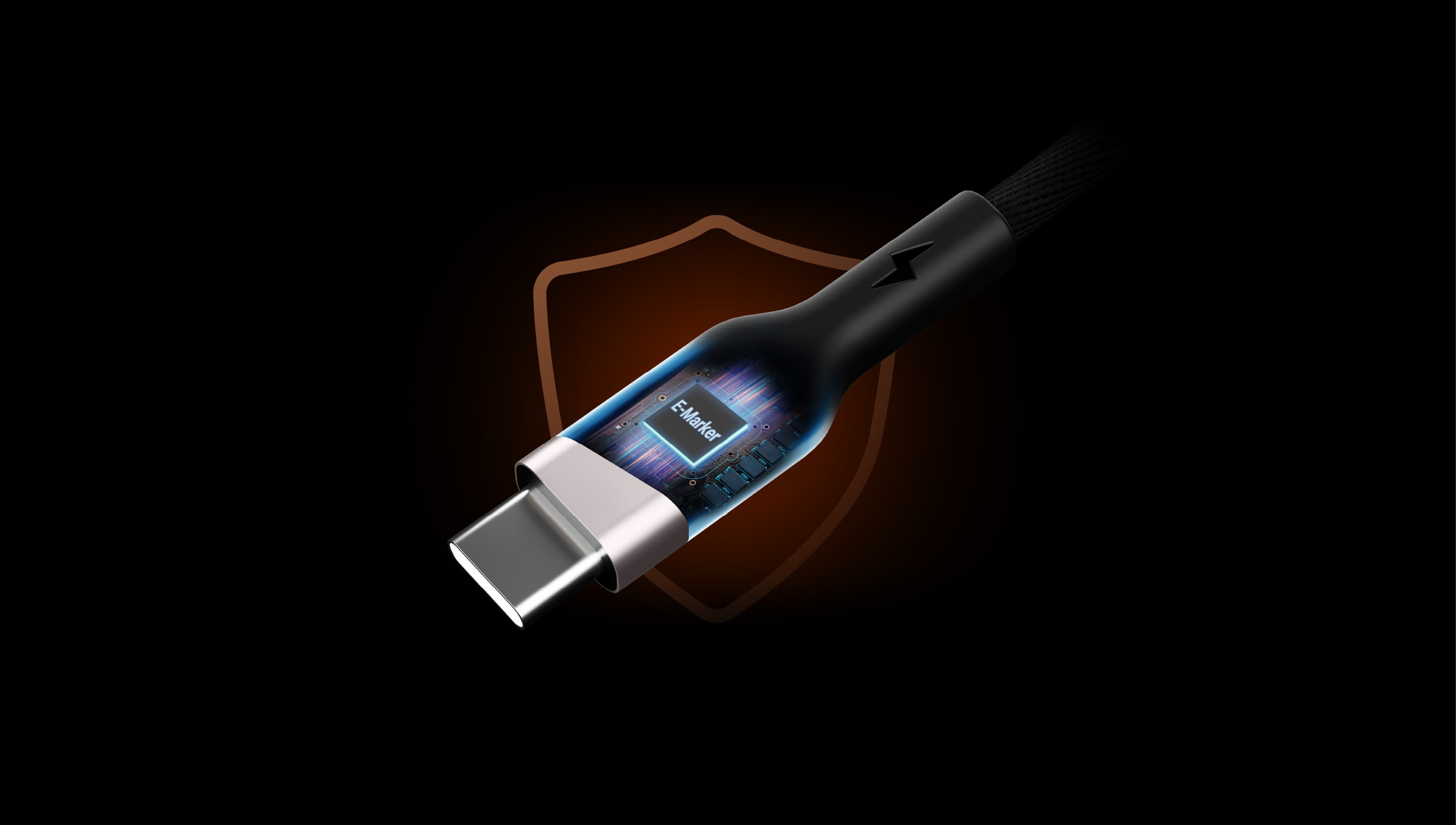 1m 240W USB-C to USB-C Braided Charging Cable — изглед 5