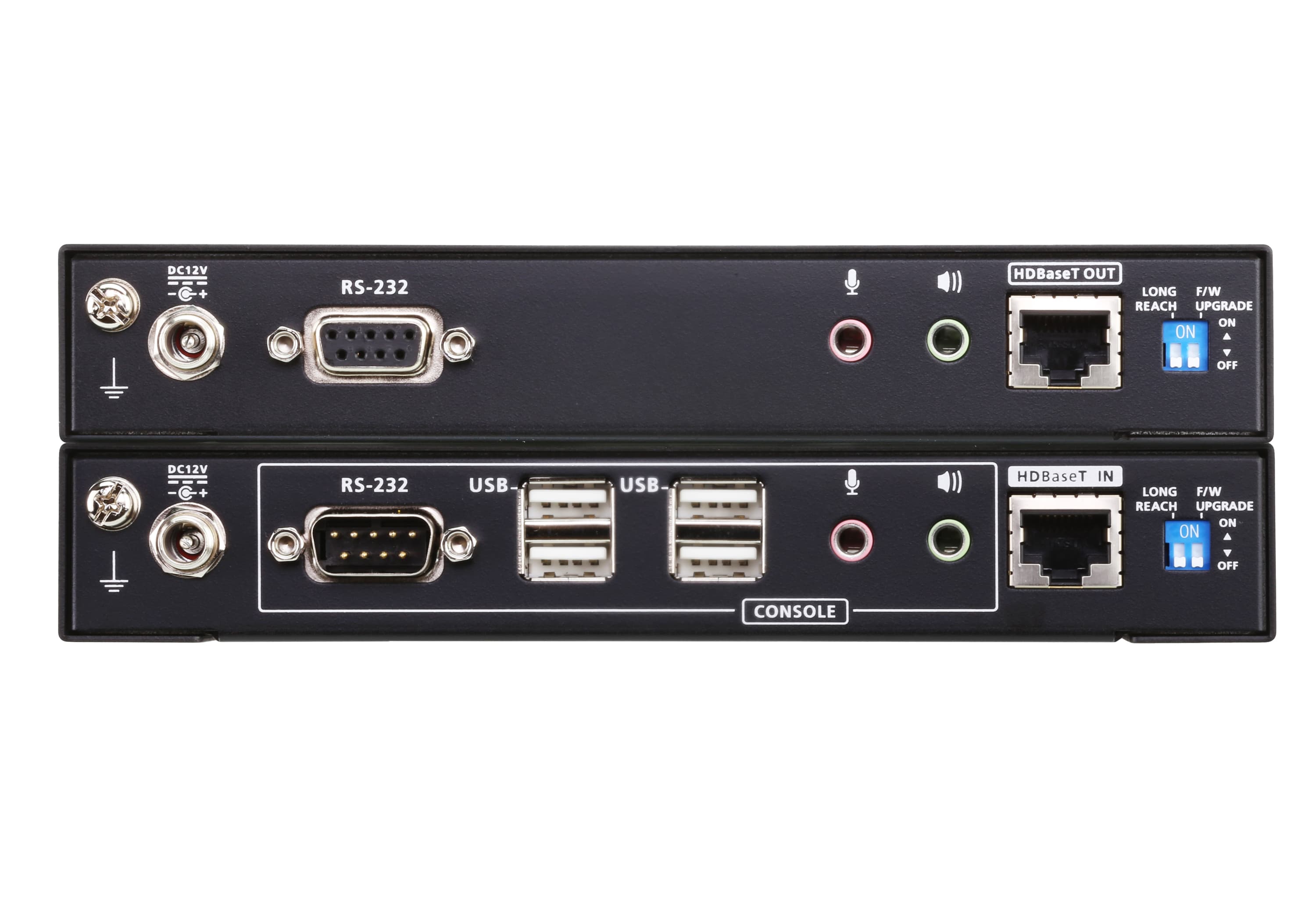 USB DisplayPort Dual View HDBaseT™ 2.0 KVM Extender (4K@100m for Single View) — изглед 2