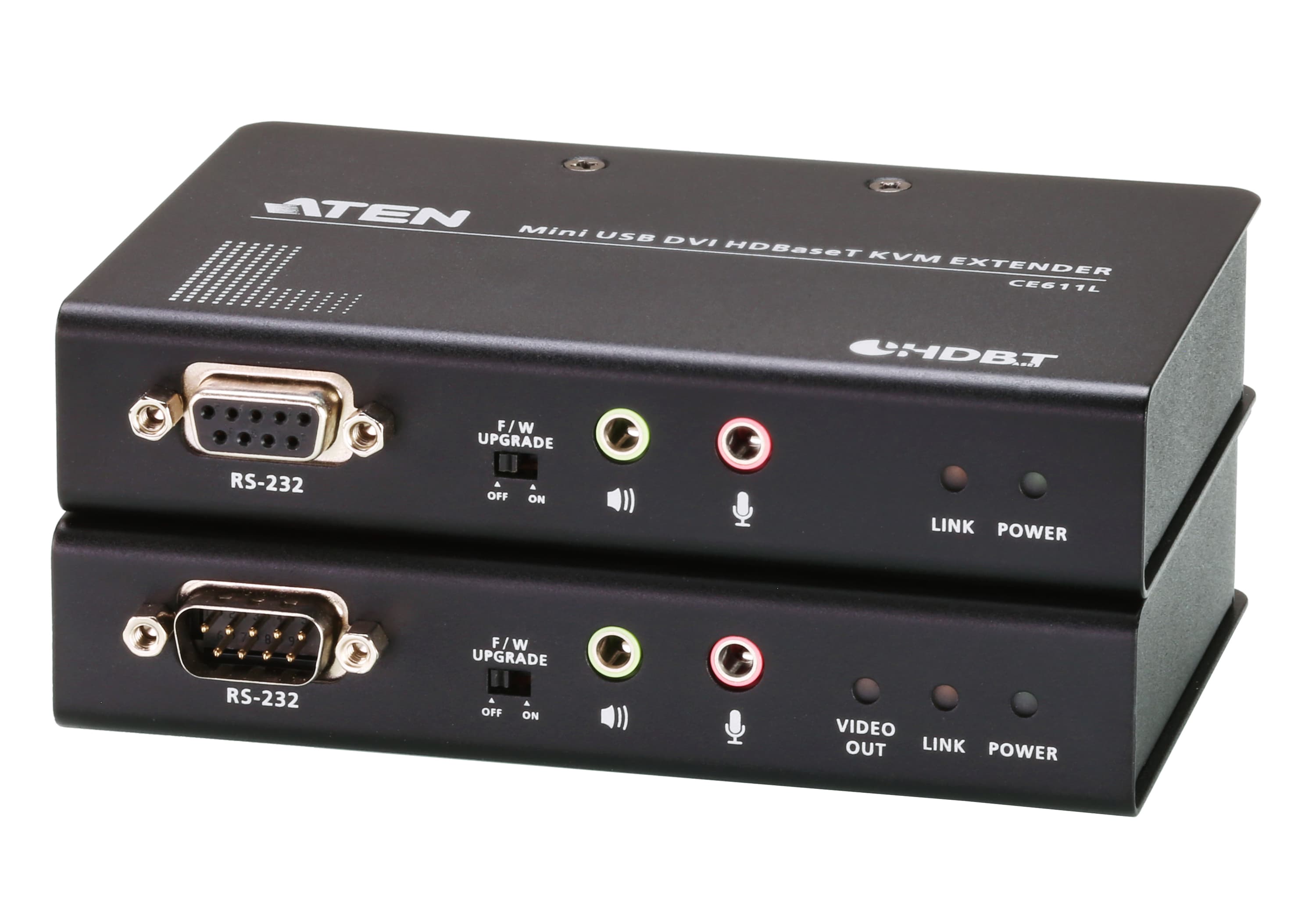Mini USB DVI HDBaseT™ KVM Extender (1920 x 1200@100m) — изглед 3