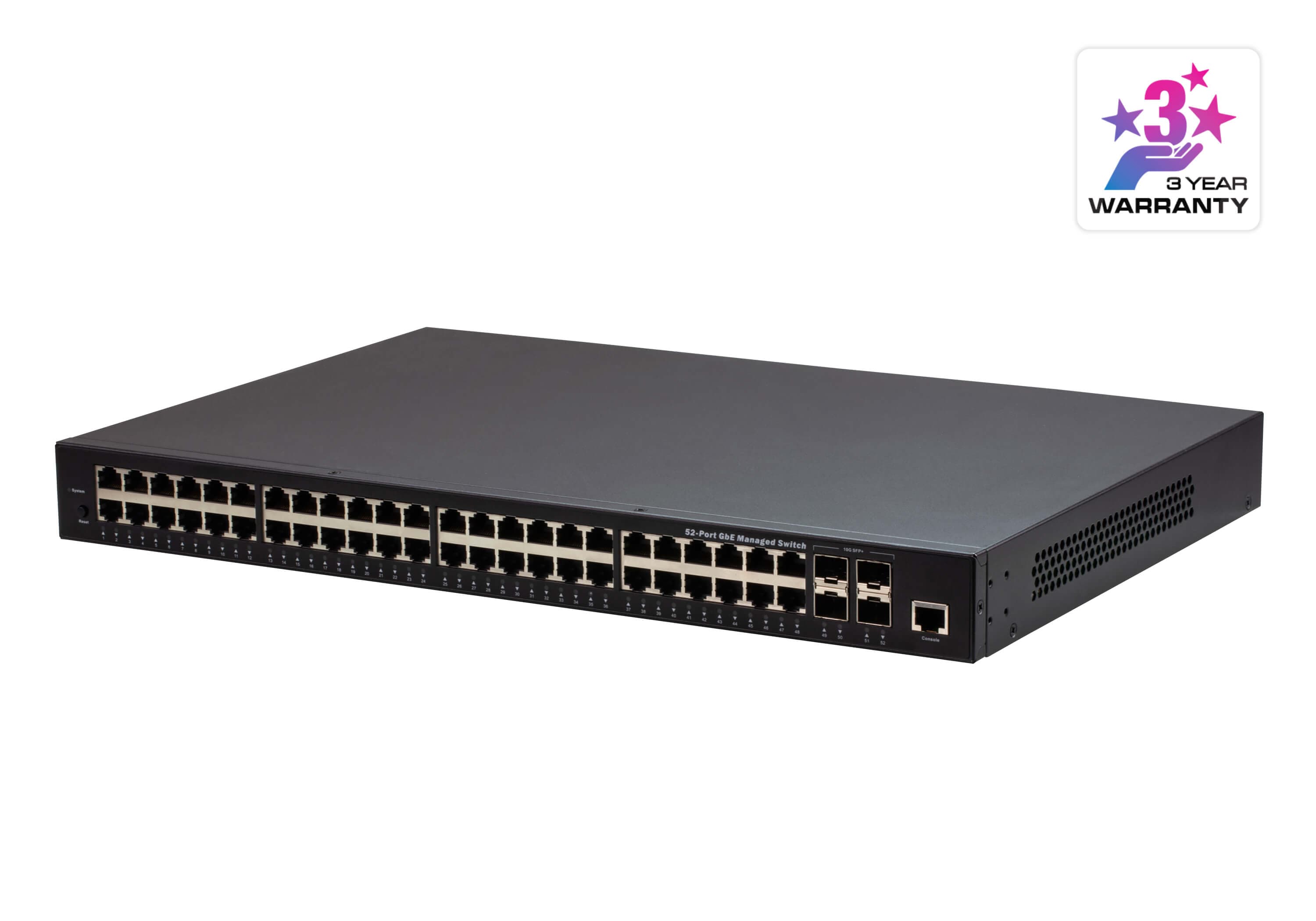 52-Port GbE Managed Switch — изглед 3