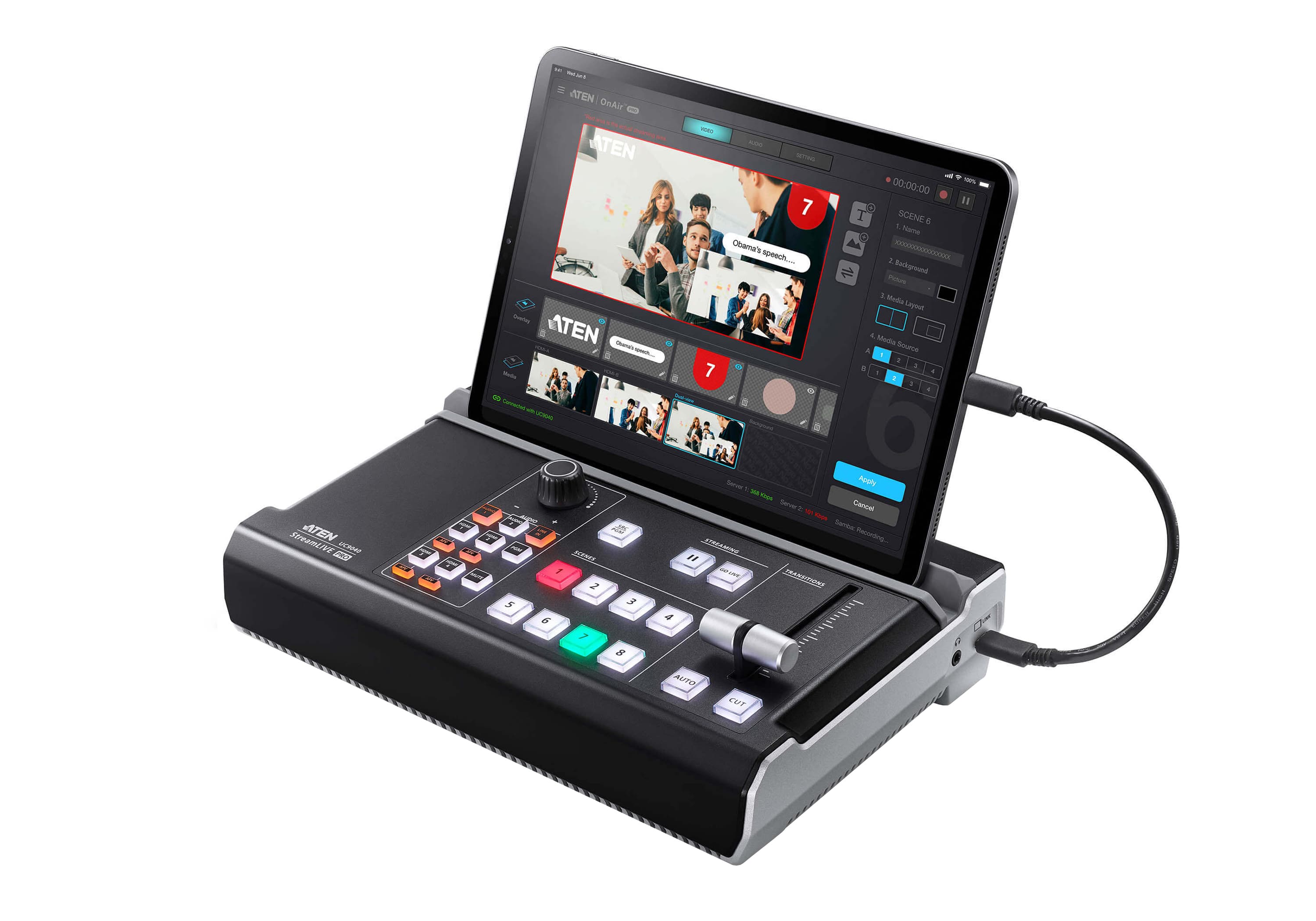 StreamLIVE™ PRO All-in-one Multi-channel AV Mixer — изглед 3
