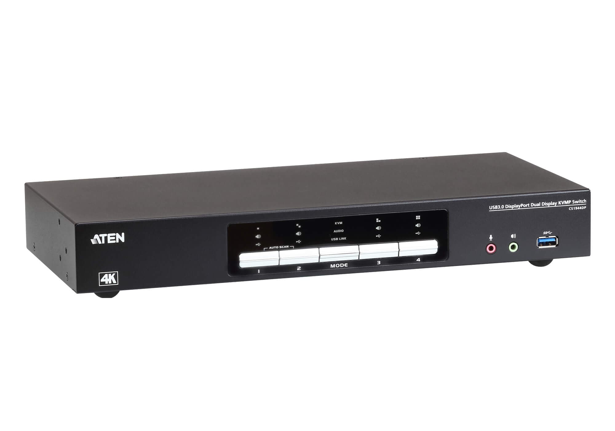 4-Port USB 3.0 4K DisplayPort Dual Display KVMP™ Switch — view 4